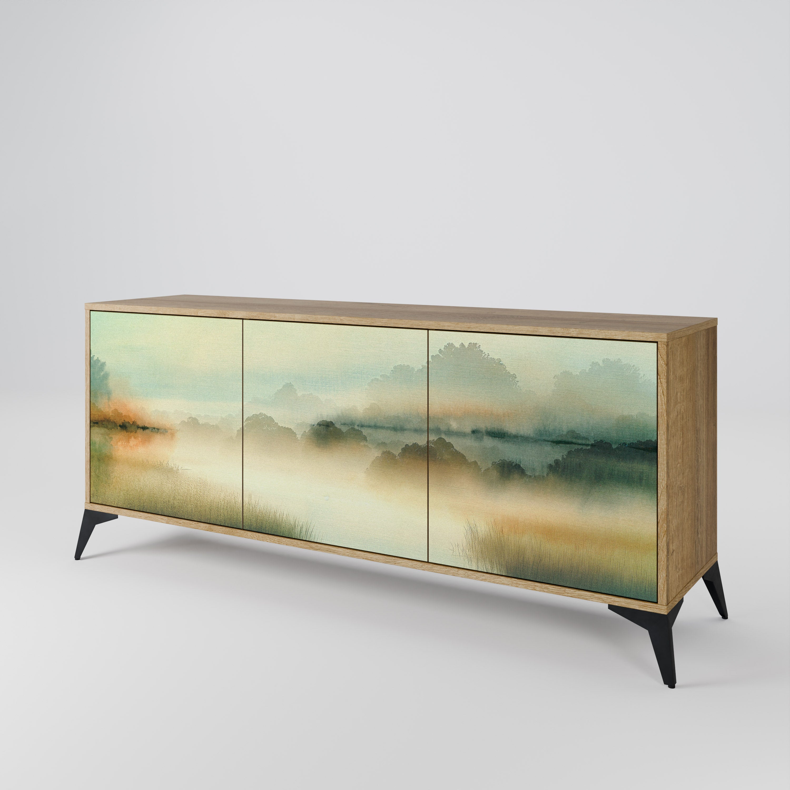 MORNING BY THE LAKE 3-Door Sideboard