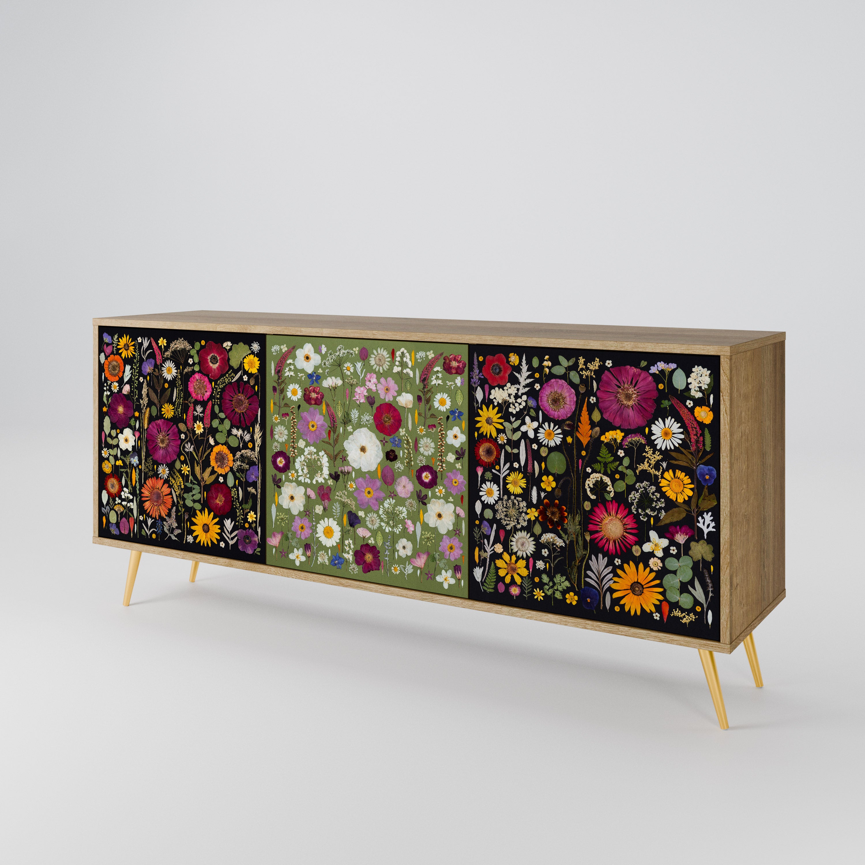 VERDANT GARDEN 3-Door Sideboard