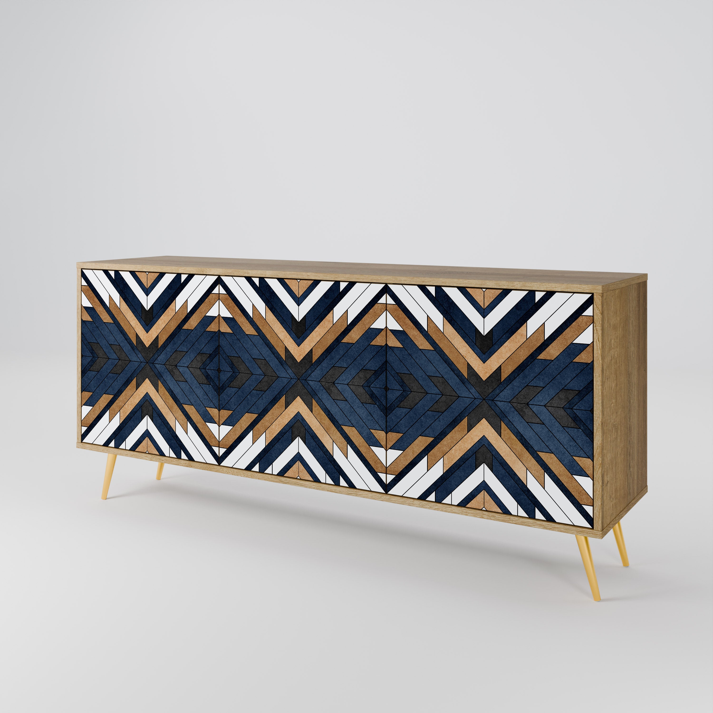 ARTFUL GEOMETRY 3-Door Sideboard