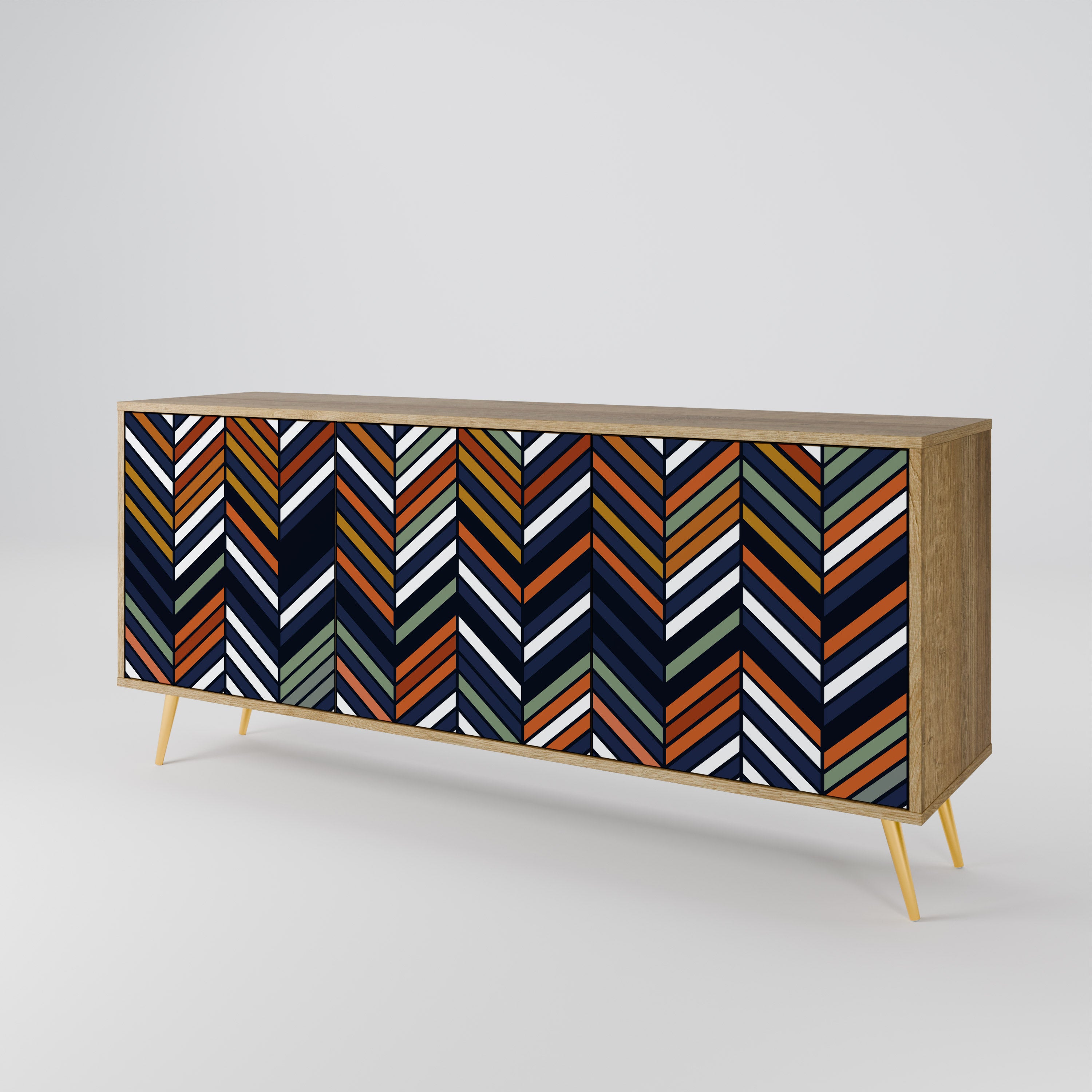 VIBRANT PATCHWORK 3-Door Sideboard