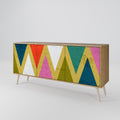 COLORFUL TRIANGLES 3-Door Sideboard