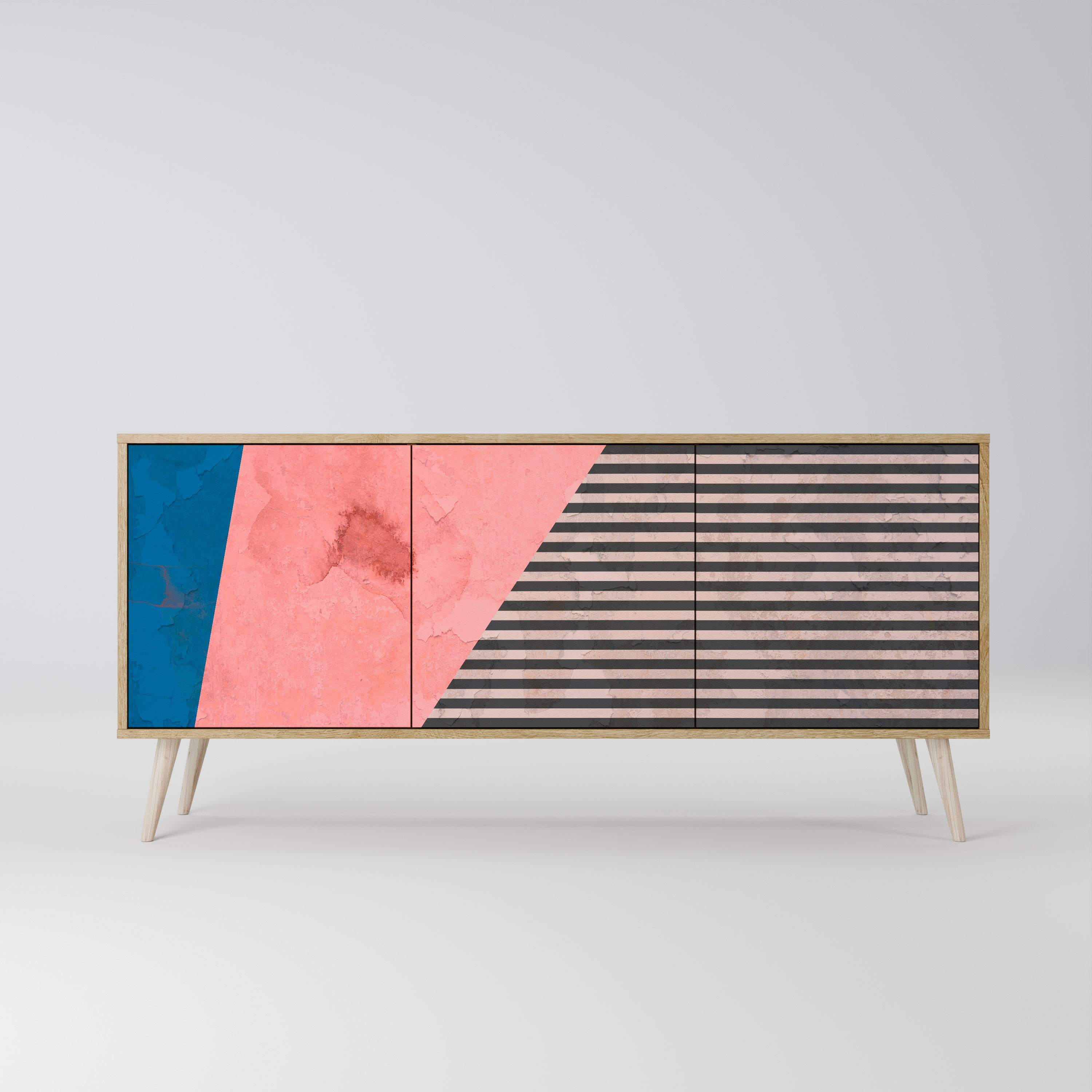 GLAMOROUS STRIPE 3-Door Sideboard