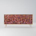 PAINTED SQUARES 3-Door Sideboard