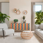 COLORFUL NOSTALGIA Třídveřová komoda