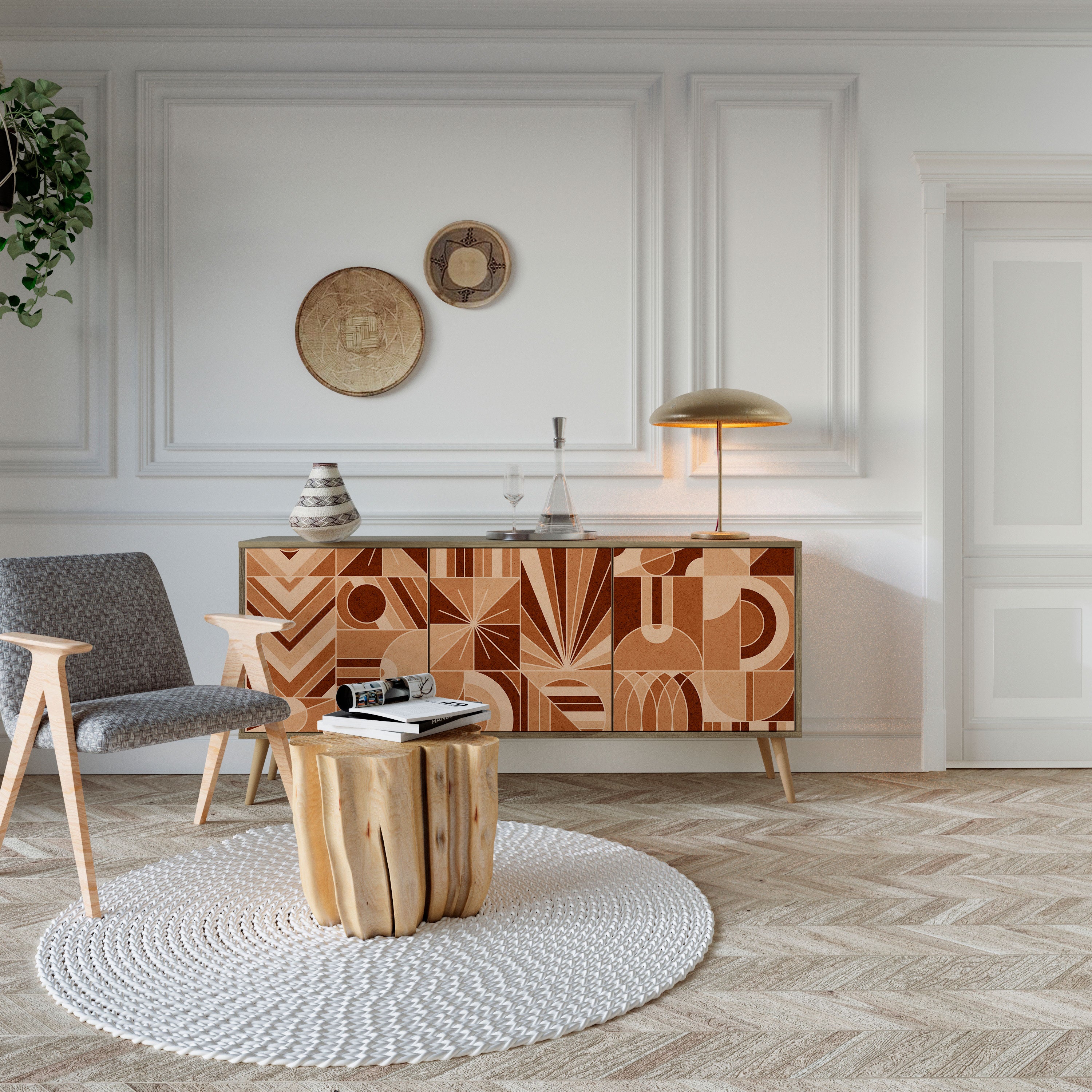 PRISM MOSAIC 3-Door Sideboard