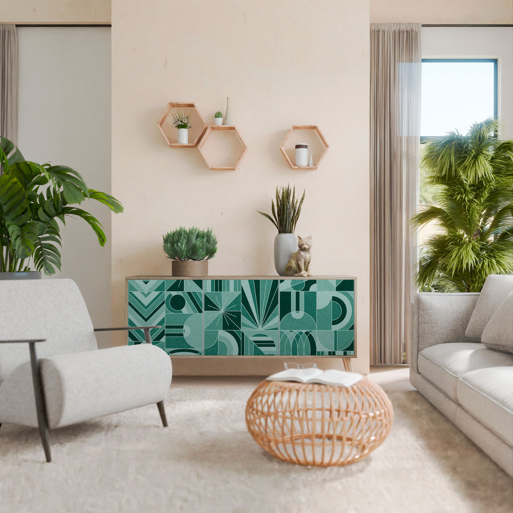 HARMONIC GRID 3-Door Sideboard