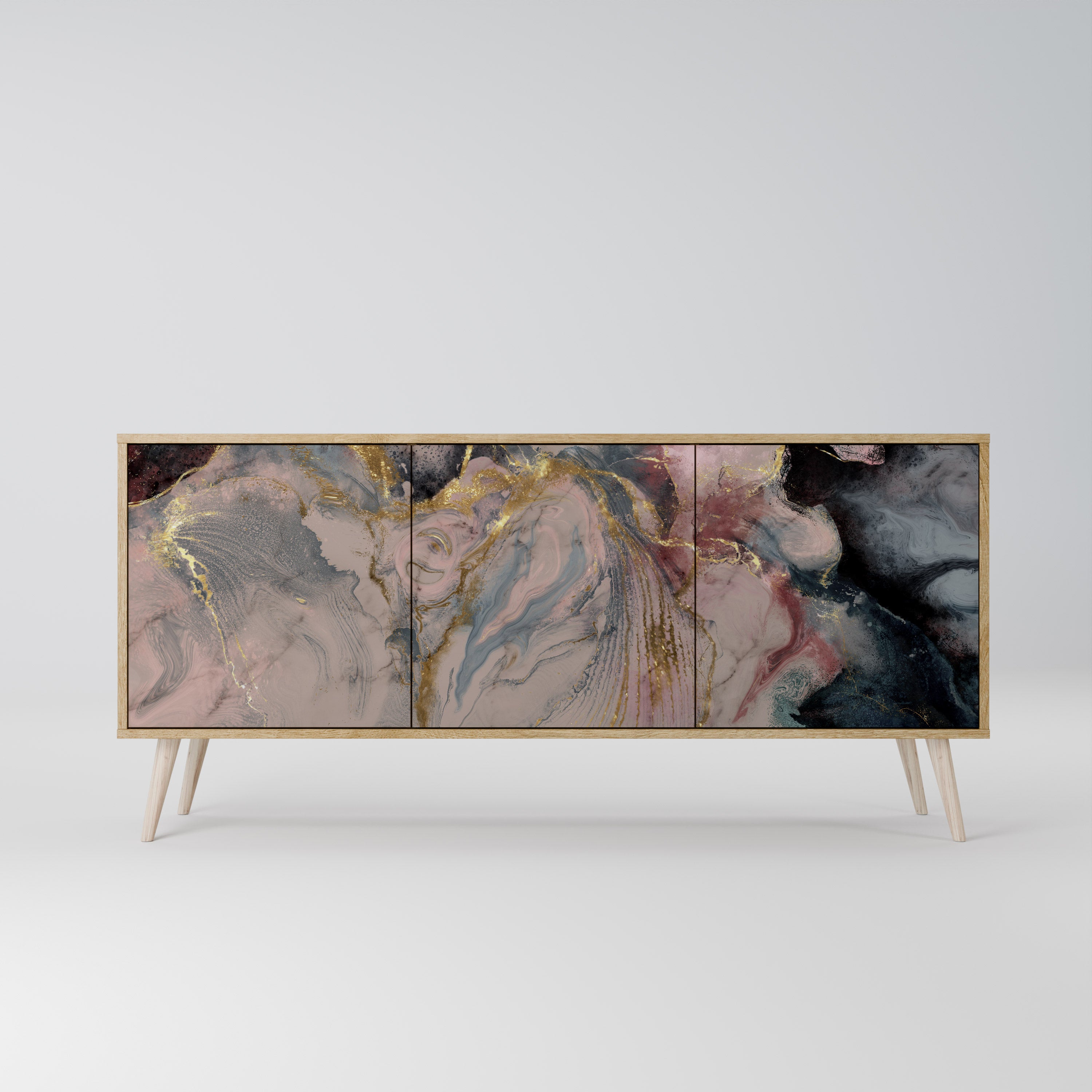 GILDED SWIRLS 3-Door Sideboard