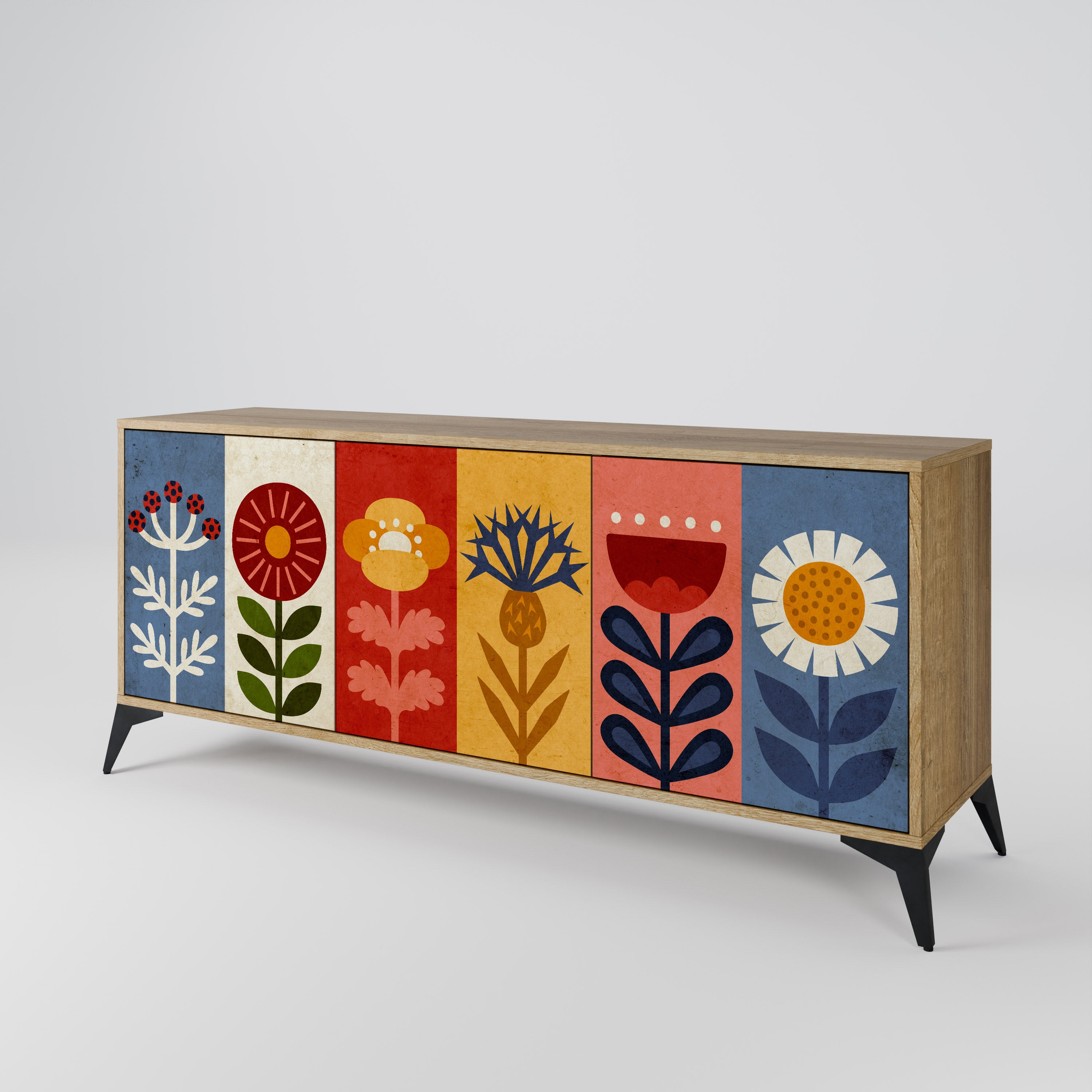 SCANDIC FLOWERET 3-Door Sideboard