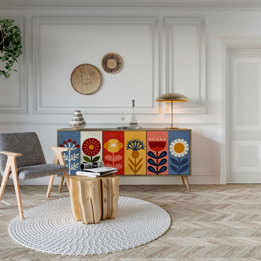 SCANDIC FLOWERET 3-Door Sideboard