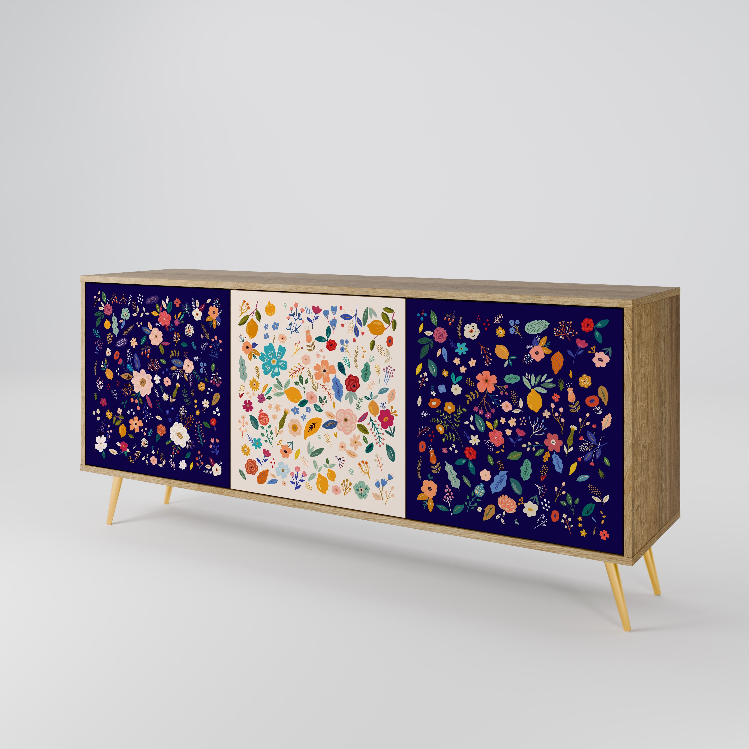 FLORAL COMBINATION 3-Door Sideboard
