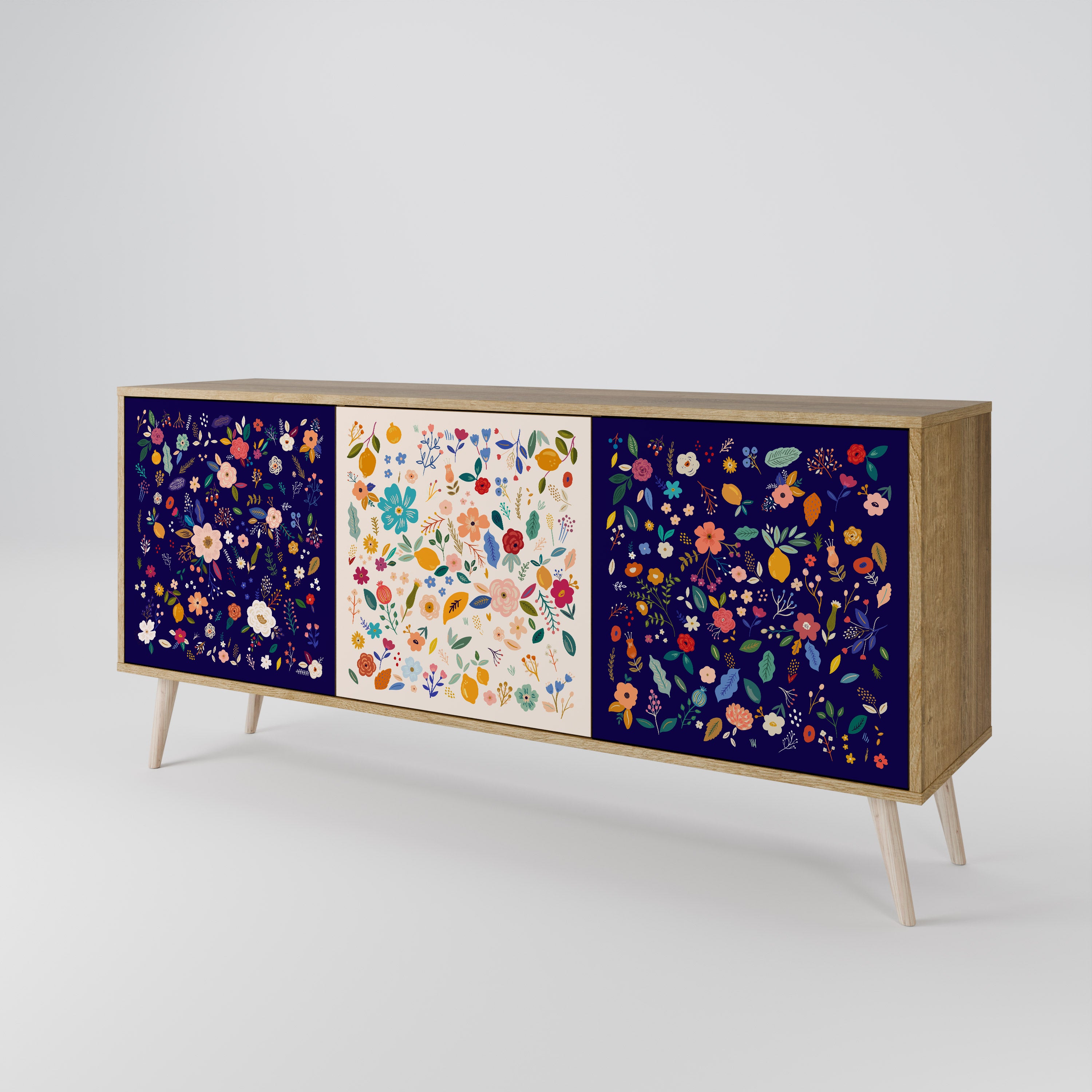 FLORAL COMBINATION 3-Door Sideboard