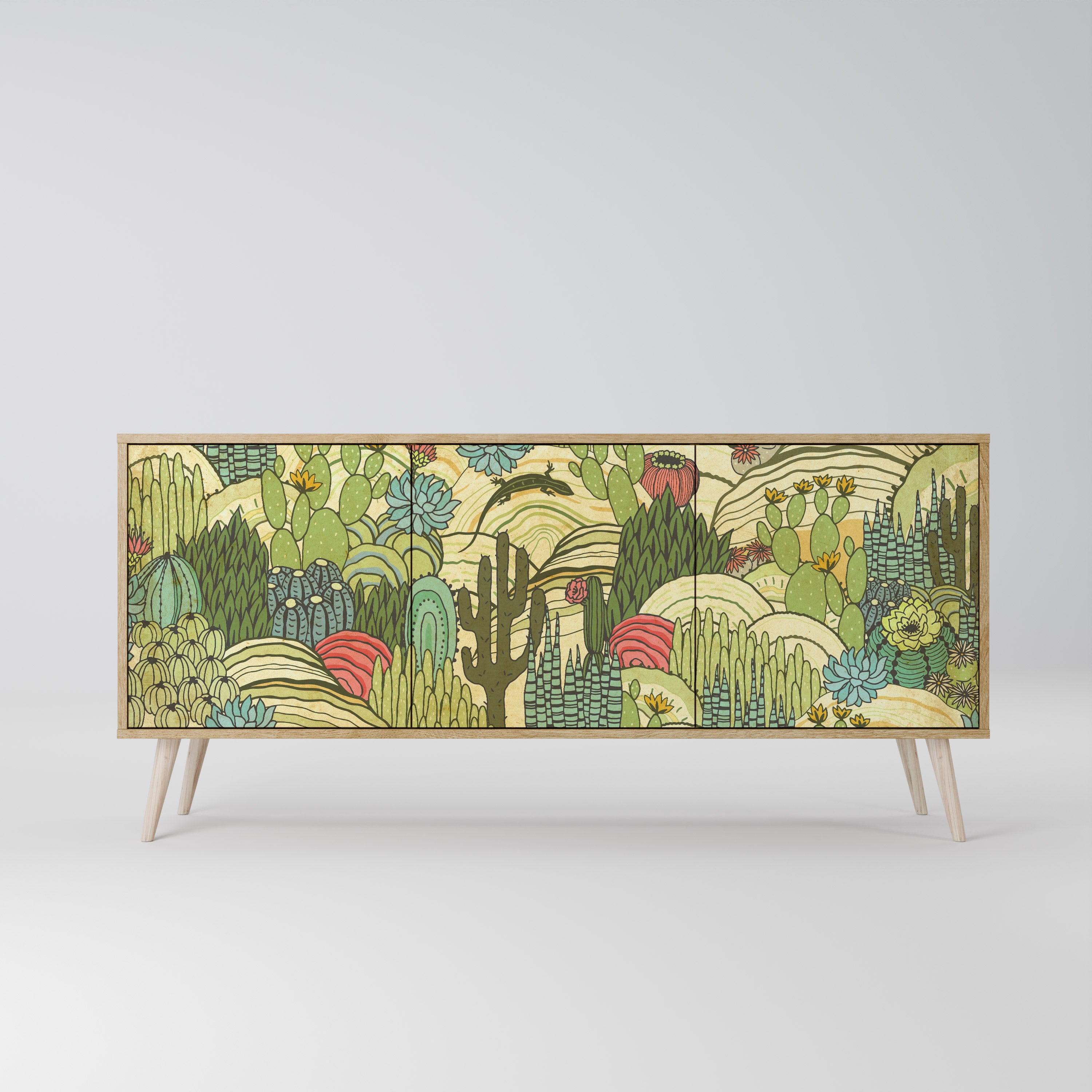 SUCCULENTS KALEIDOSCOPE 3-Door Sideboard