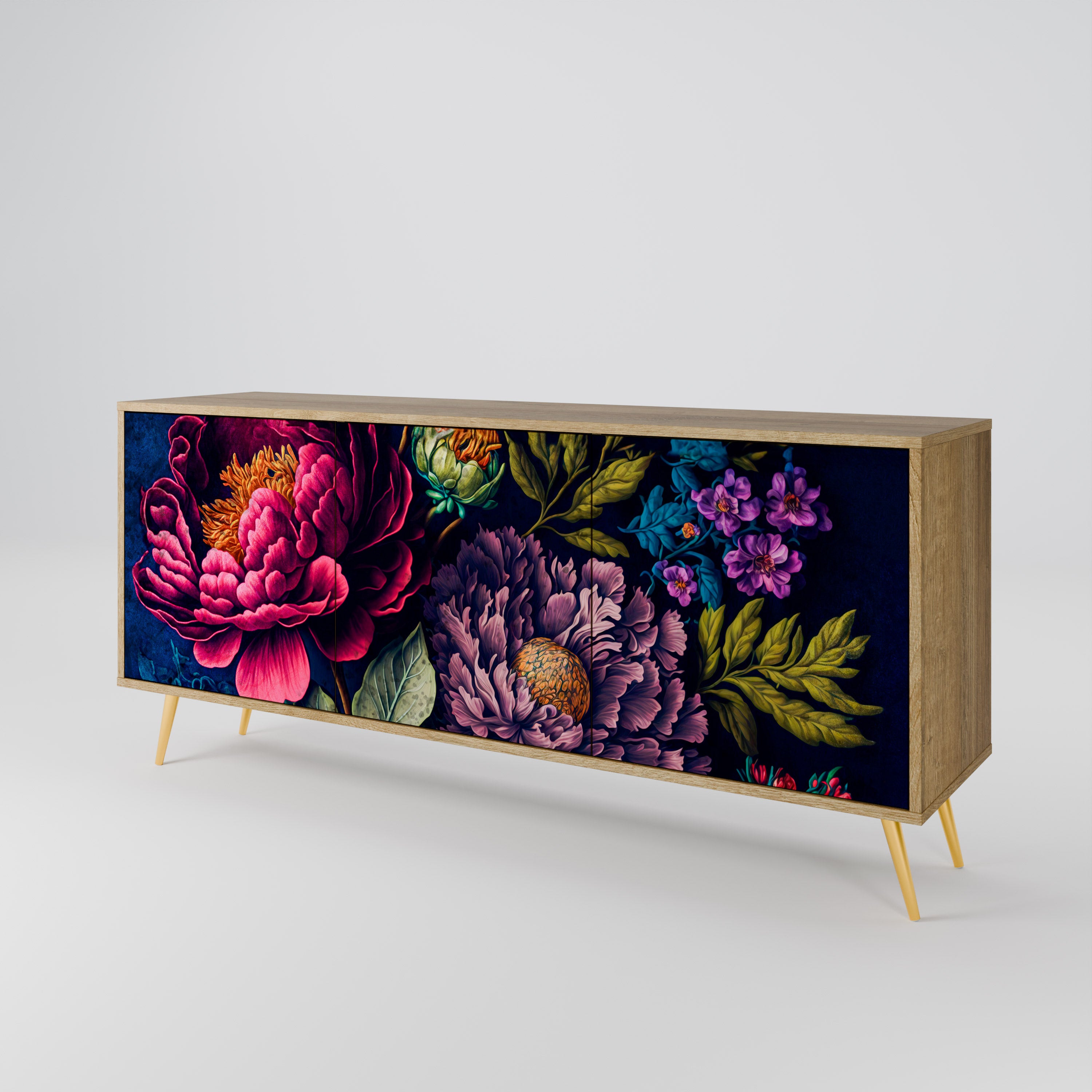BLOOMING ELEGANCE 3-Door Sideboard