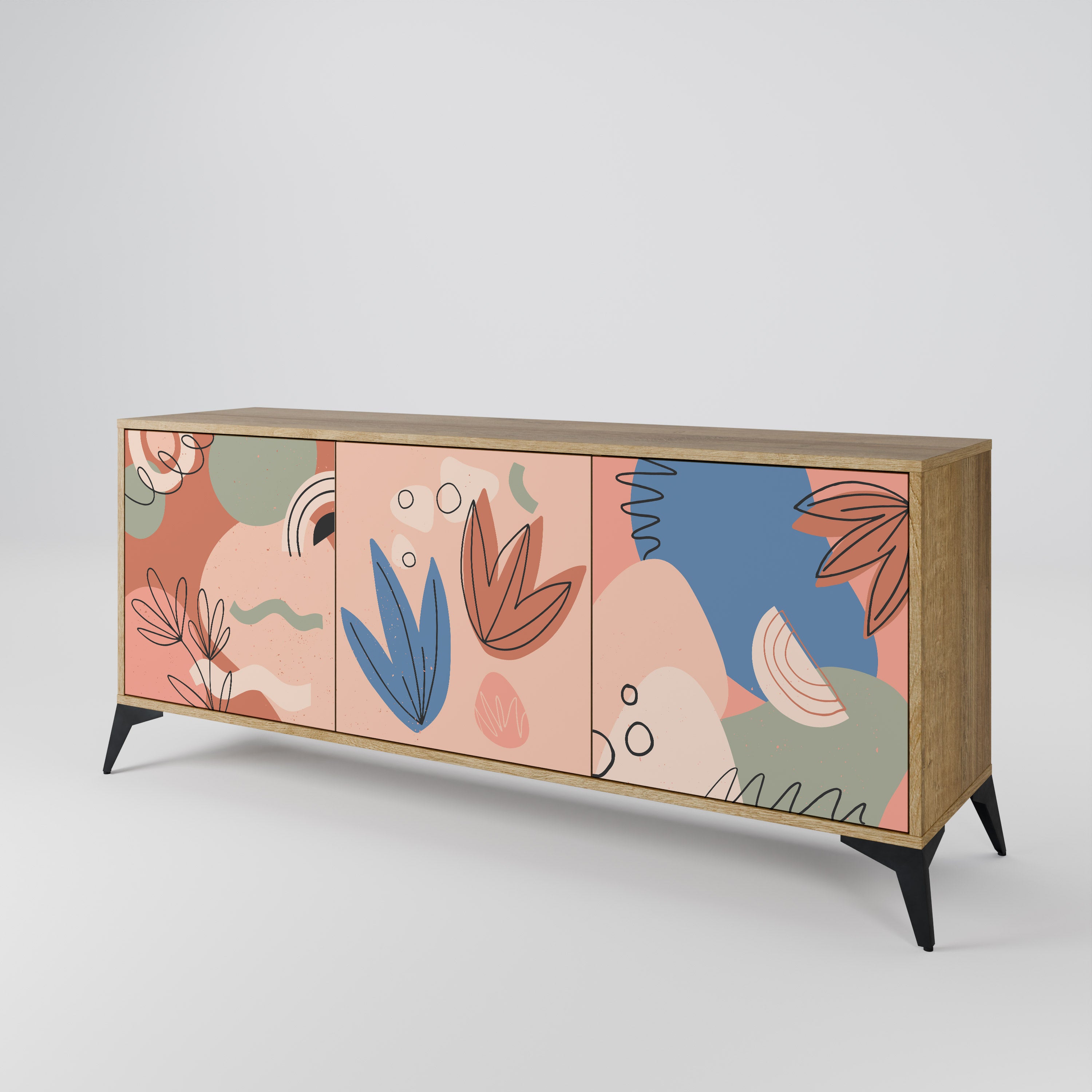 PASTEL DESTINY 3-Door Sideboard