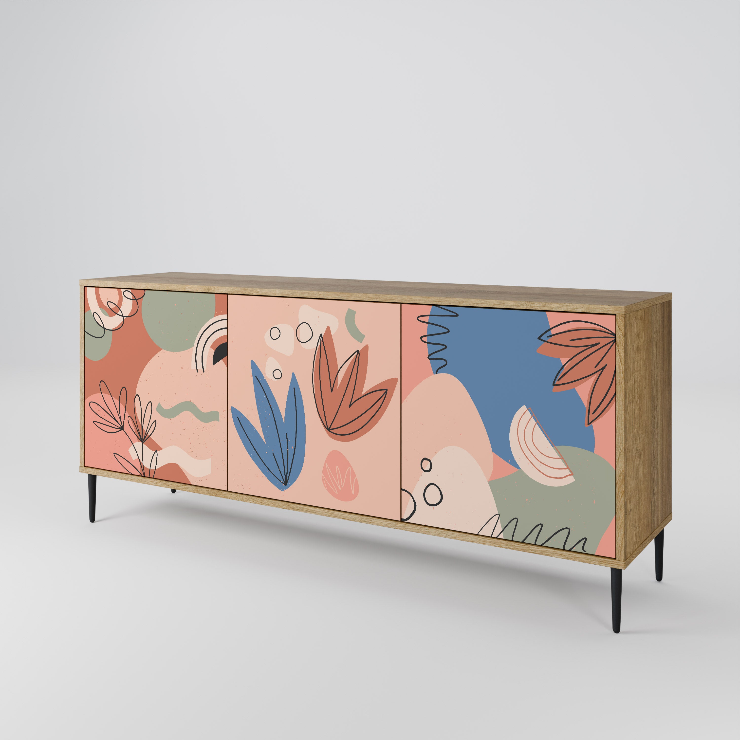 PASTEL DESTINY 3-Door Sideboard