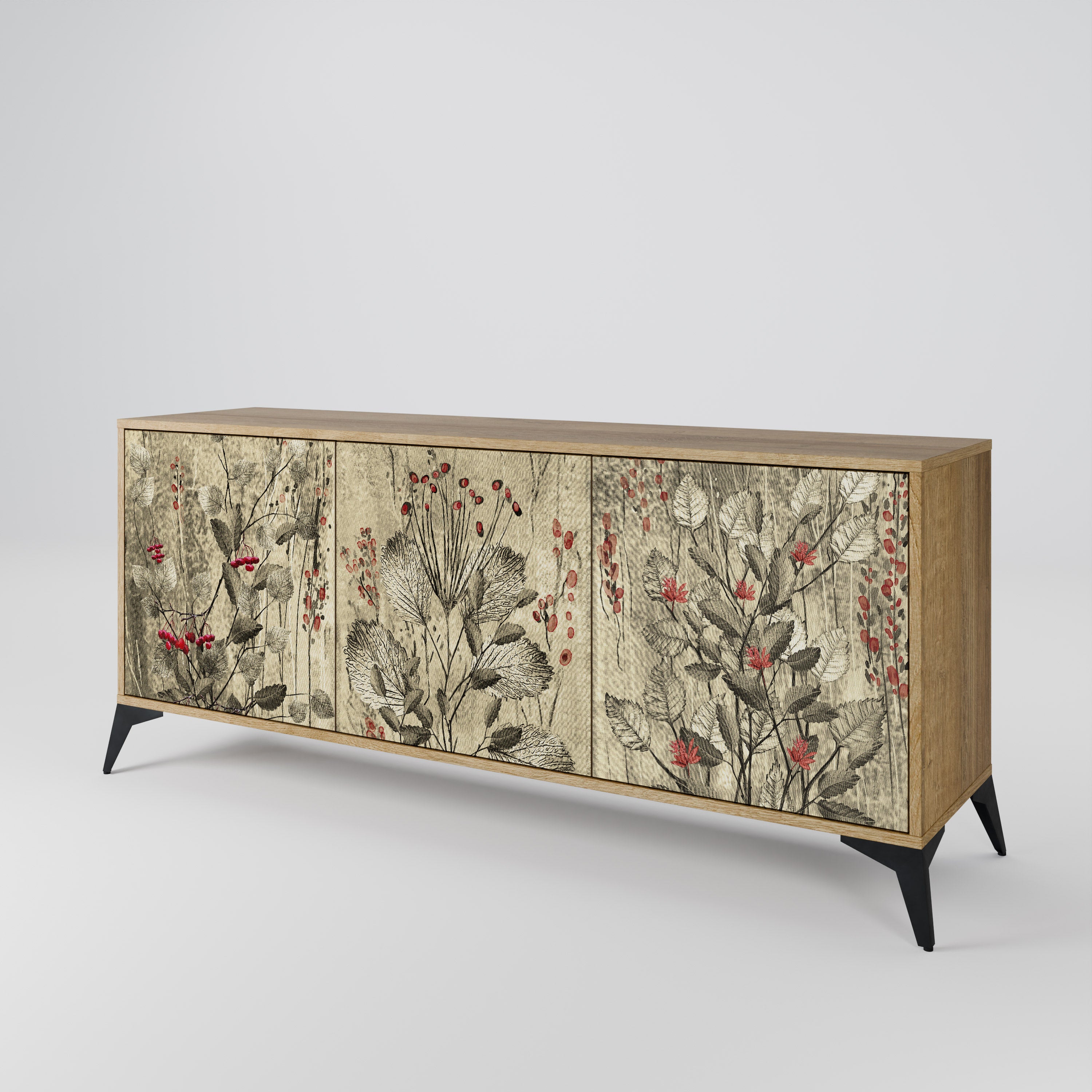 HERBAL GRACE 3-Door Sideboard
