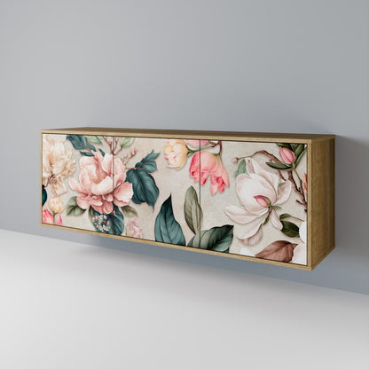 FLORAL GRACE Třídveřová komoda