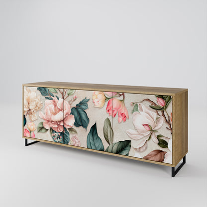 FLORAL GRACE Třídveřová komoda