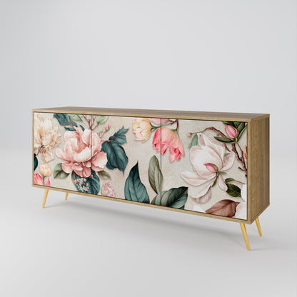 FLORAL GRACE Třídveřová komoda