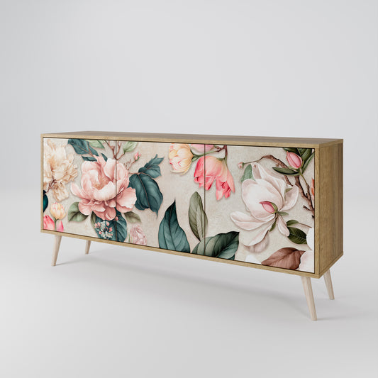 FLORAL GRACE Třídveřová komoda