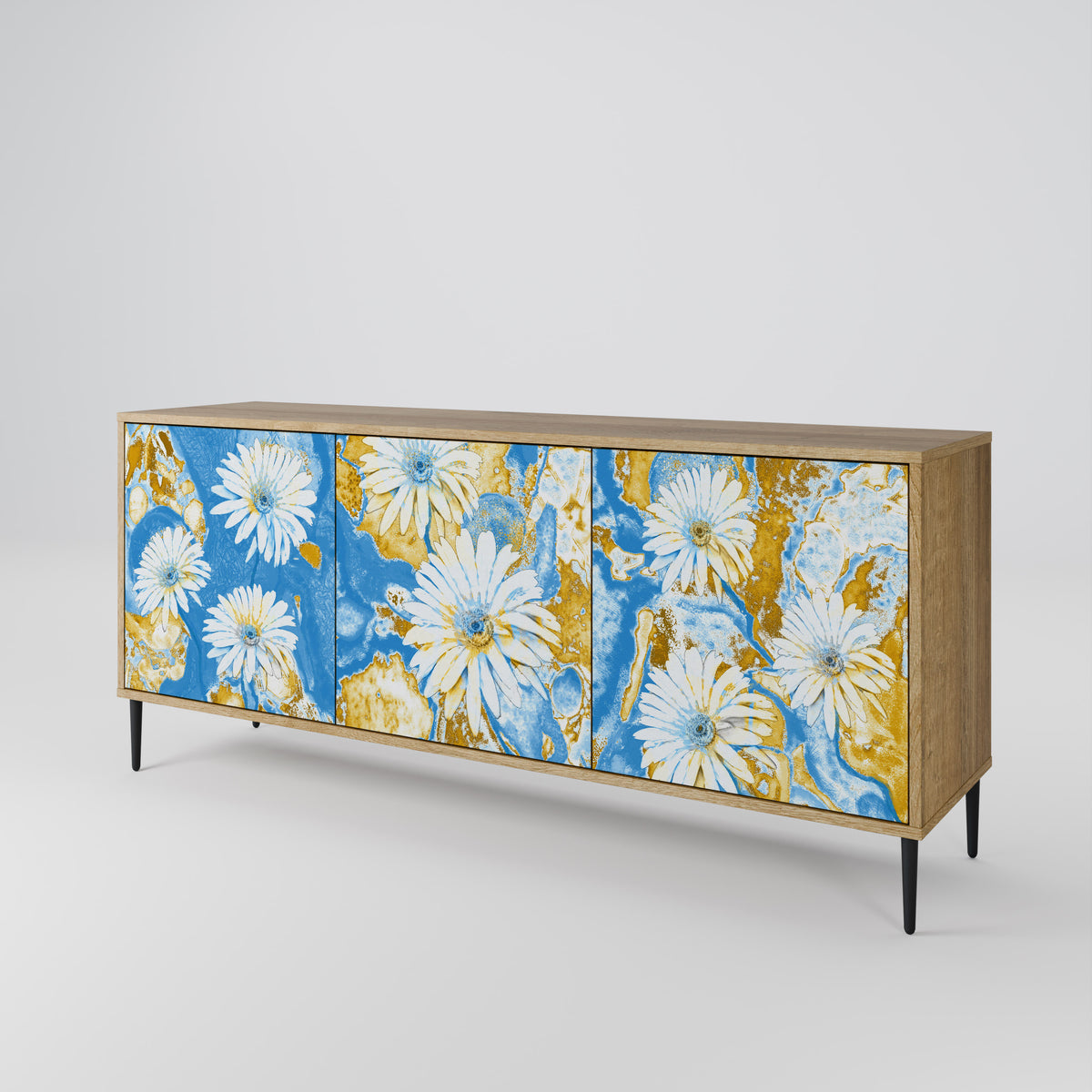 DAISY LUXE Třídveřová komoda