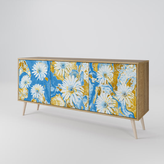 DAISY LUXE Třídveřová komoda