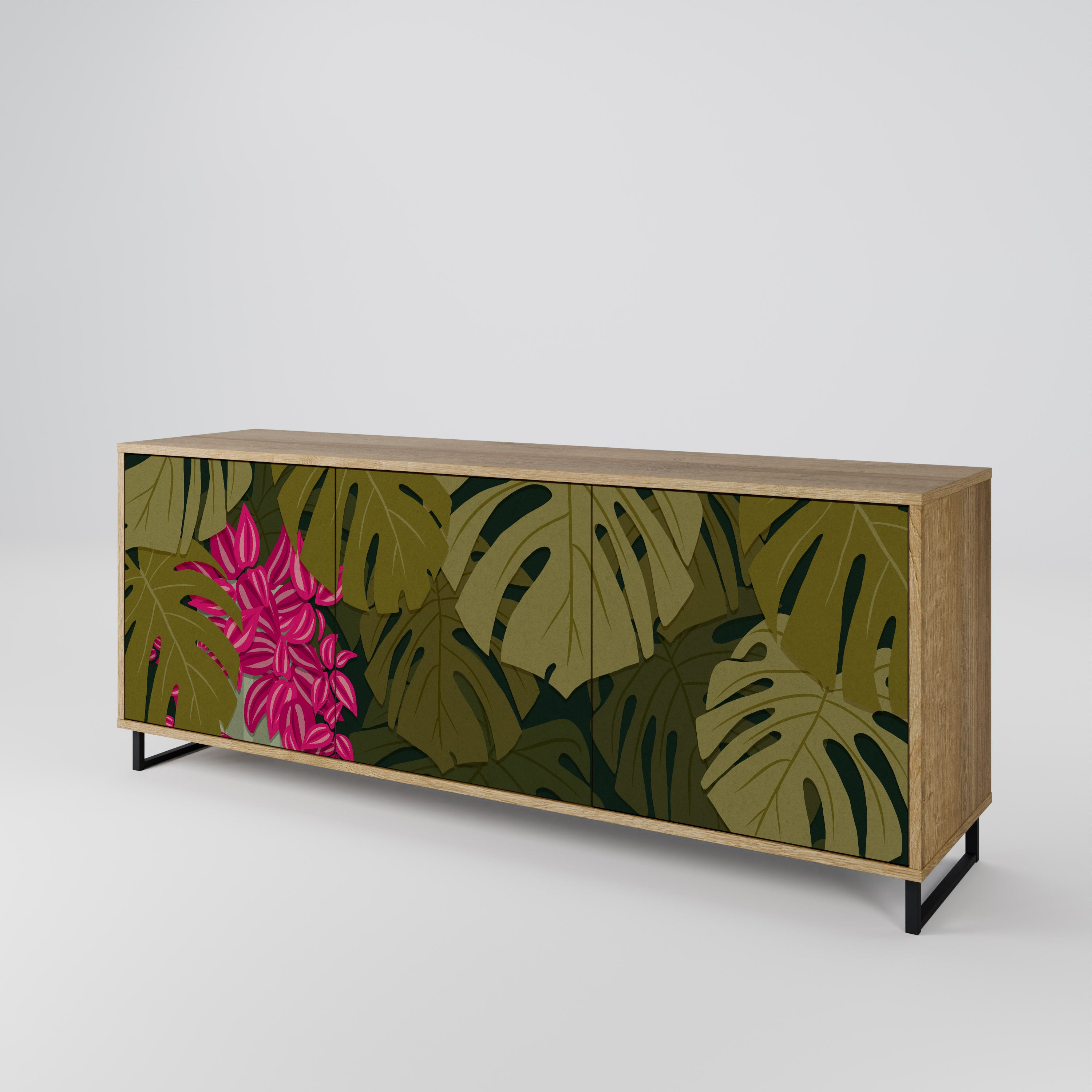 TROPICAL BEAUTY 3-Door Sideboard
