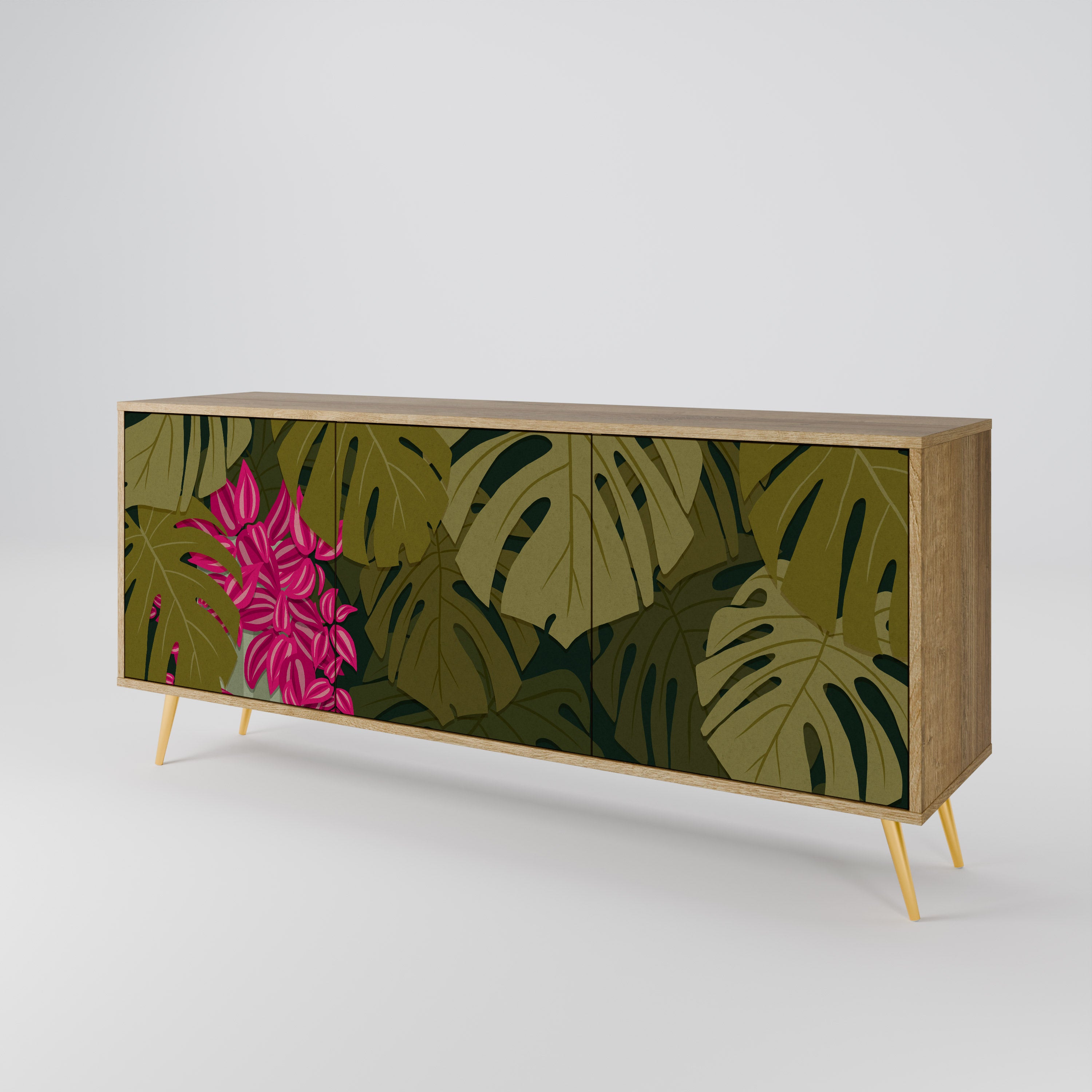 TROPICAL BEAUTY 3-Door Sideboard