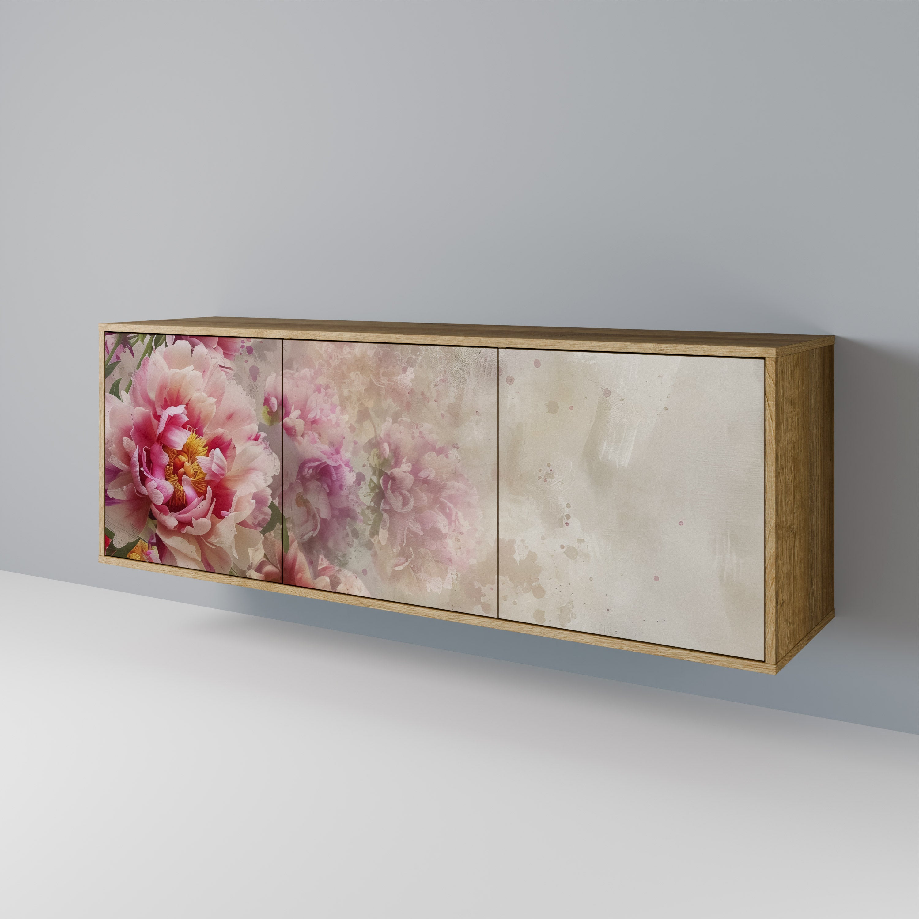 PEONY WHISPER 3-Door Sideboard