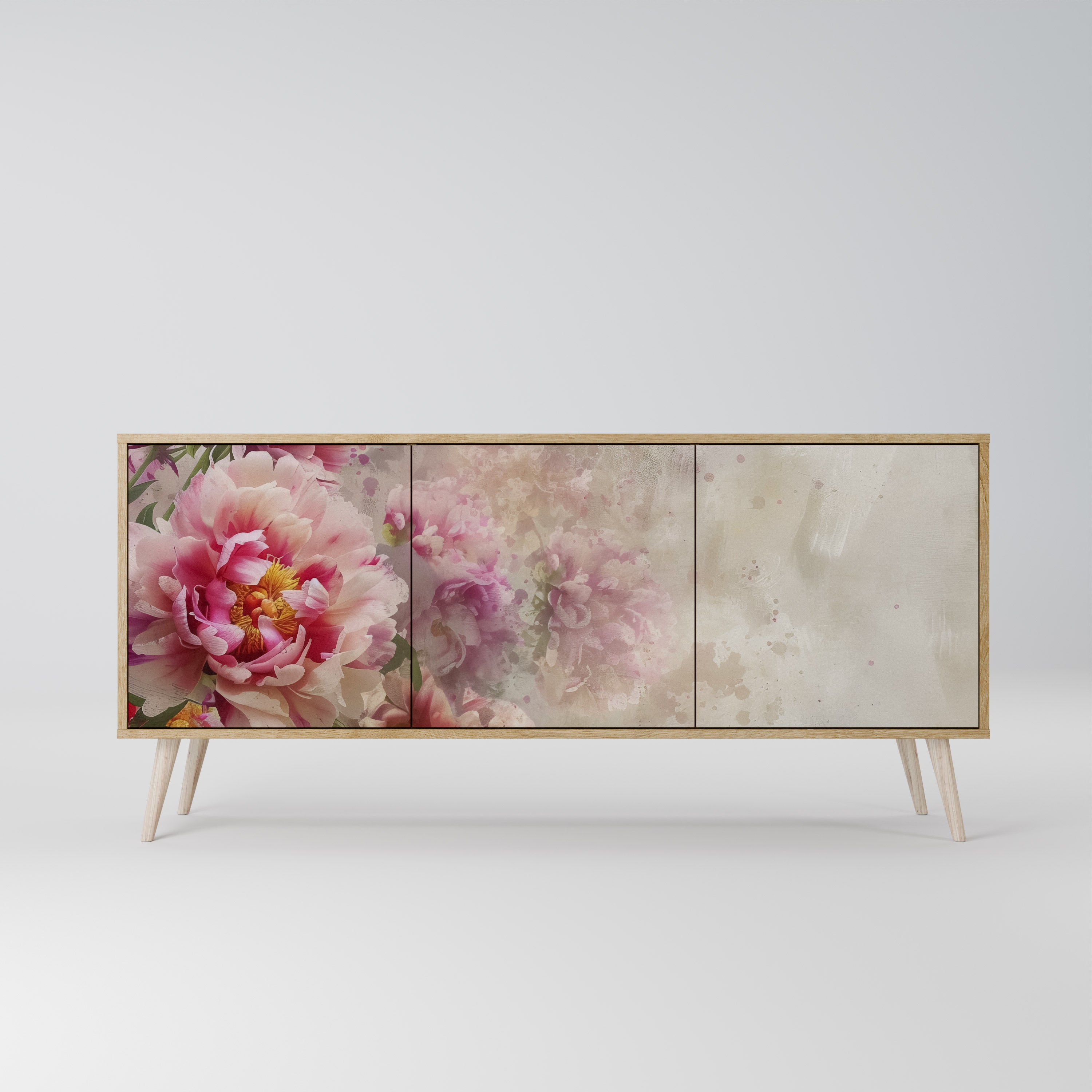 PEONY WHISPER 3-Door Sideboard