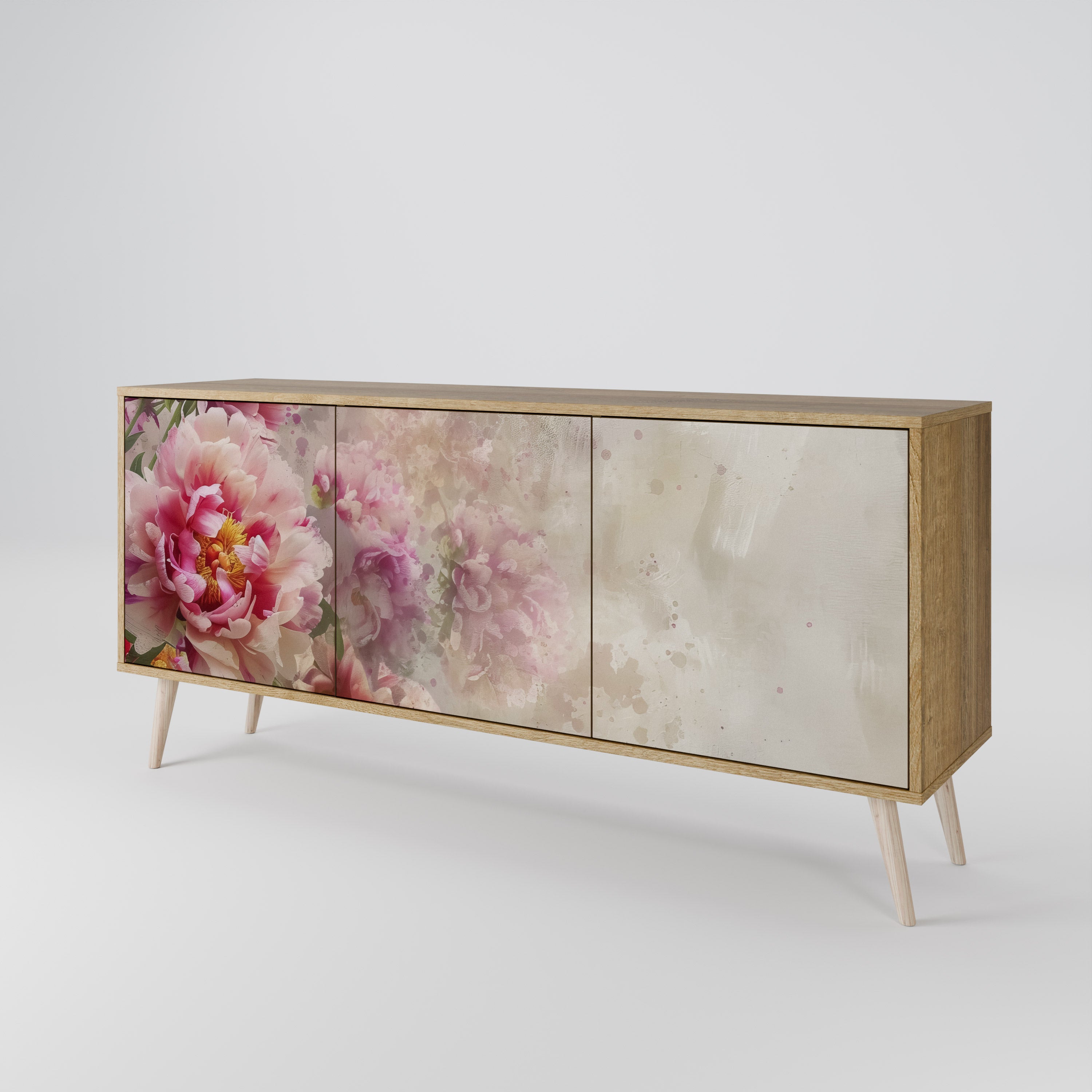 PEONY WHISPER 3-Door Sideboard