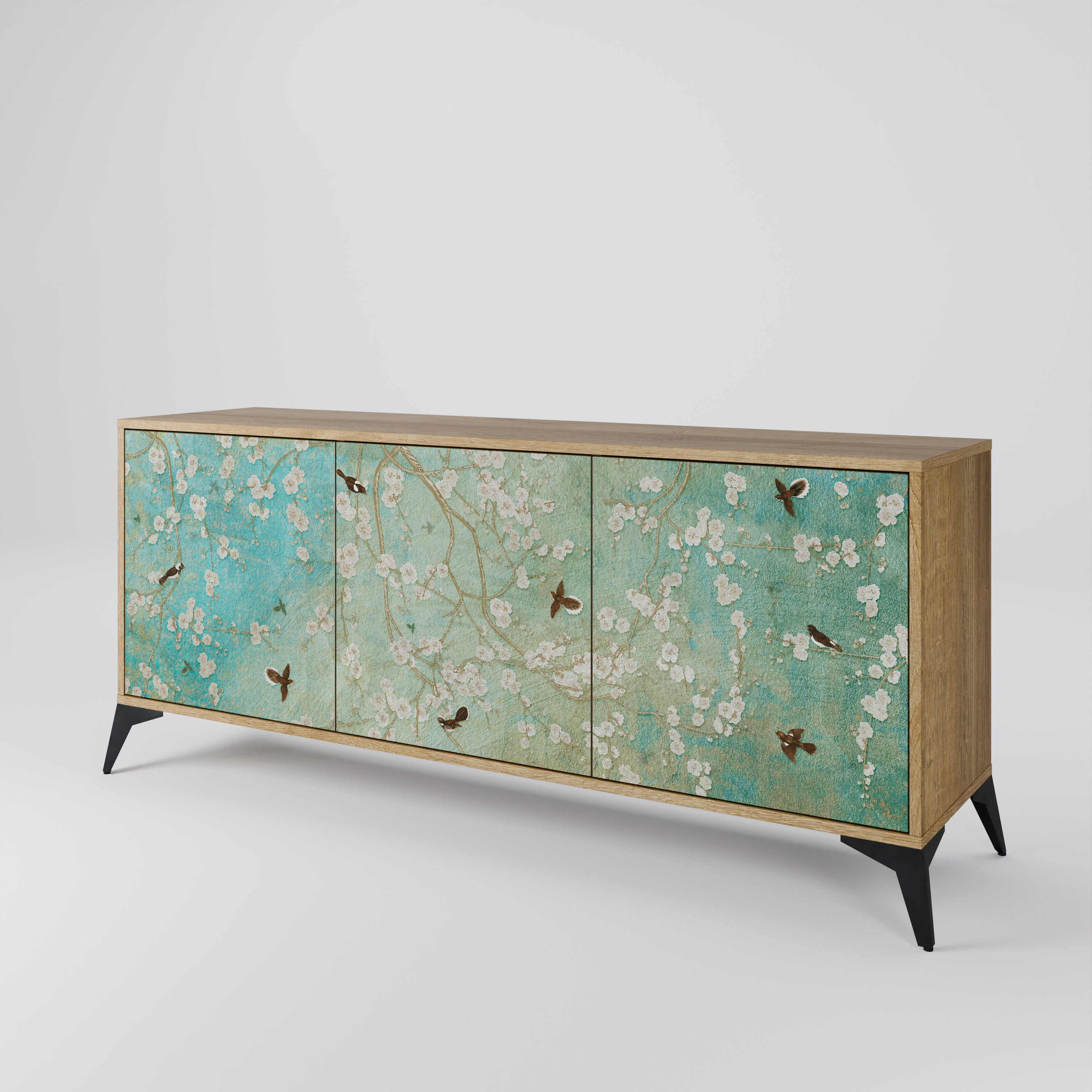 BLOOMING CHARM 3-Door Sideboard