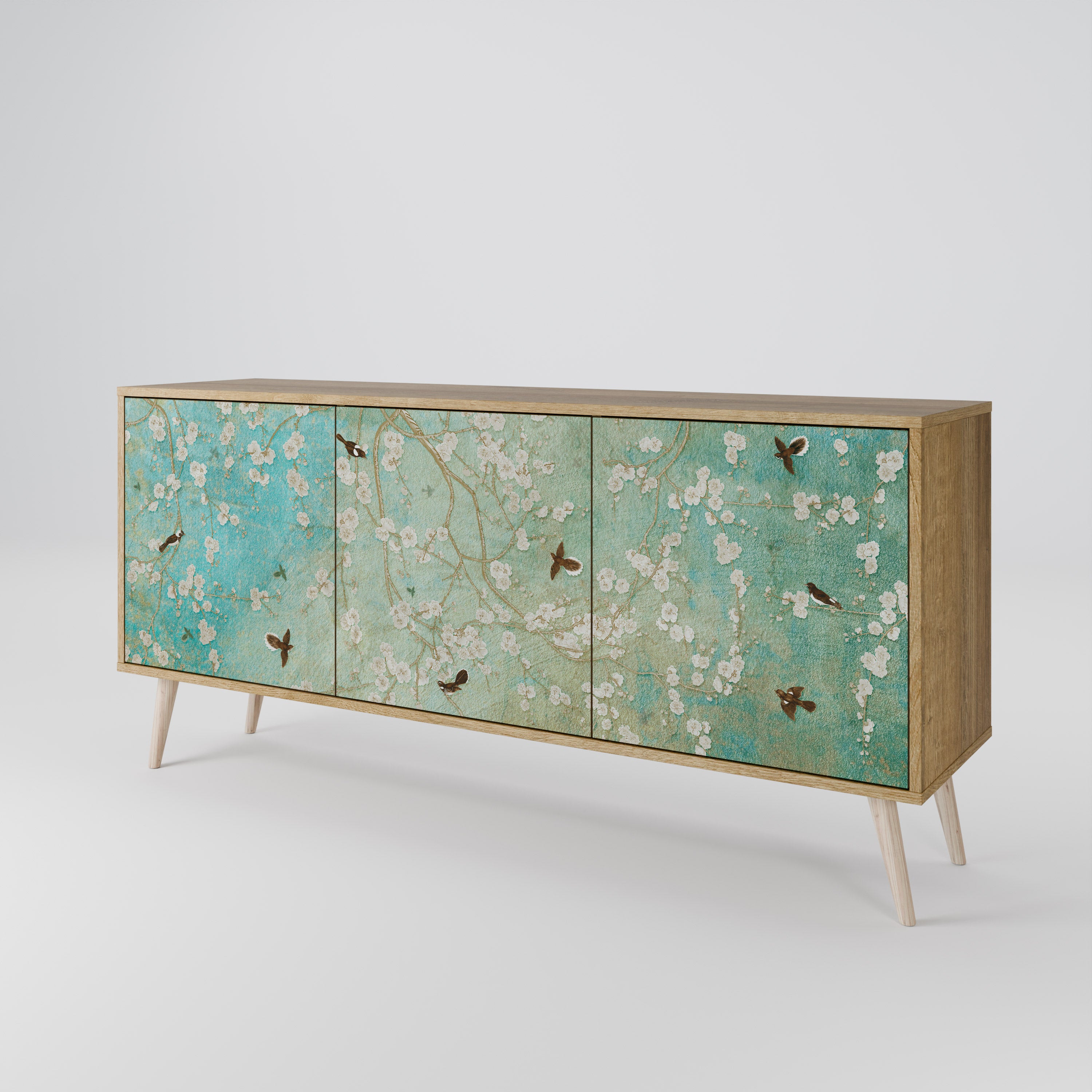 BLOOMING CHARM 3-Door Sideboard