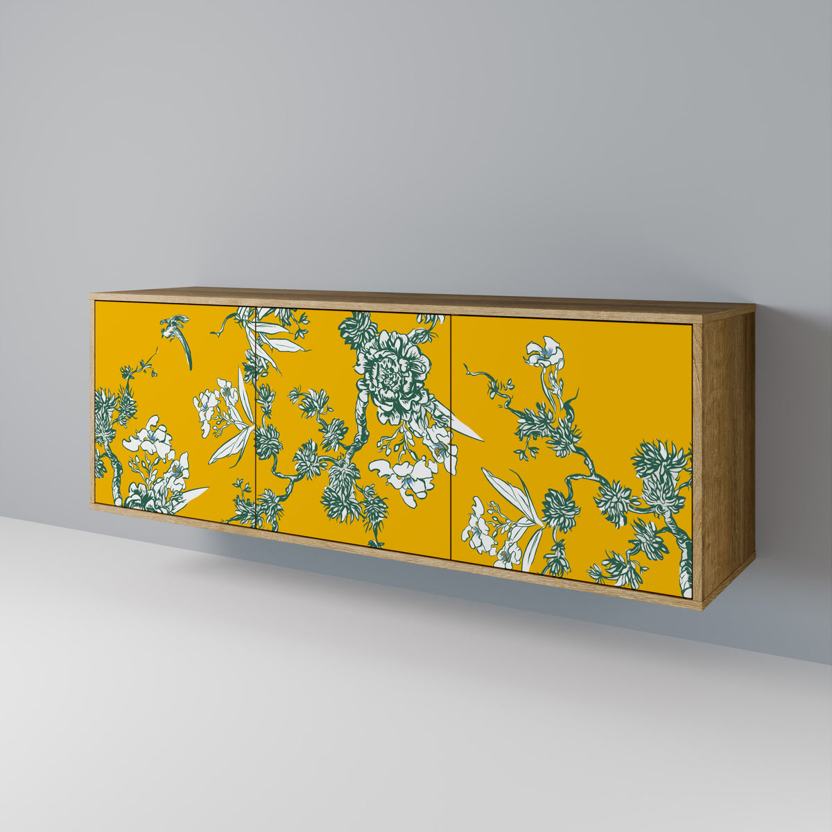 YELLOW CHINOISERIE Třídveřová komoda
