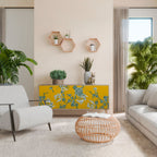 YELLOW CHINOISERIE Třídveřová komoda