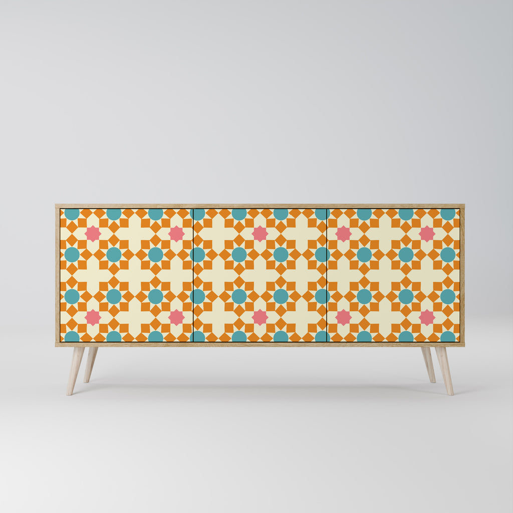 FLORAL DECOR 3-Door Sideboard