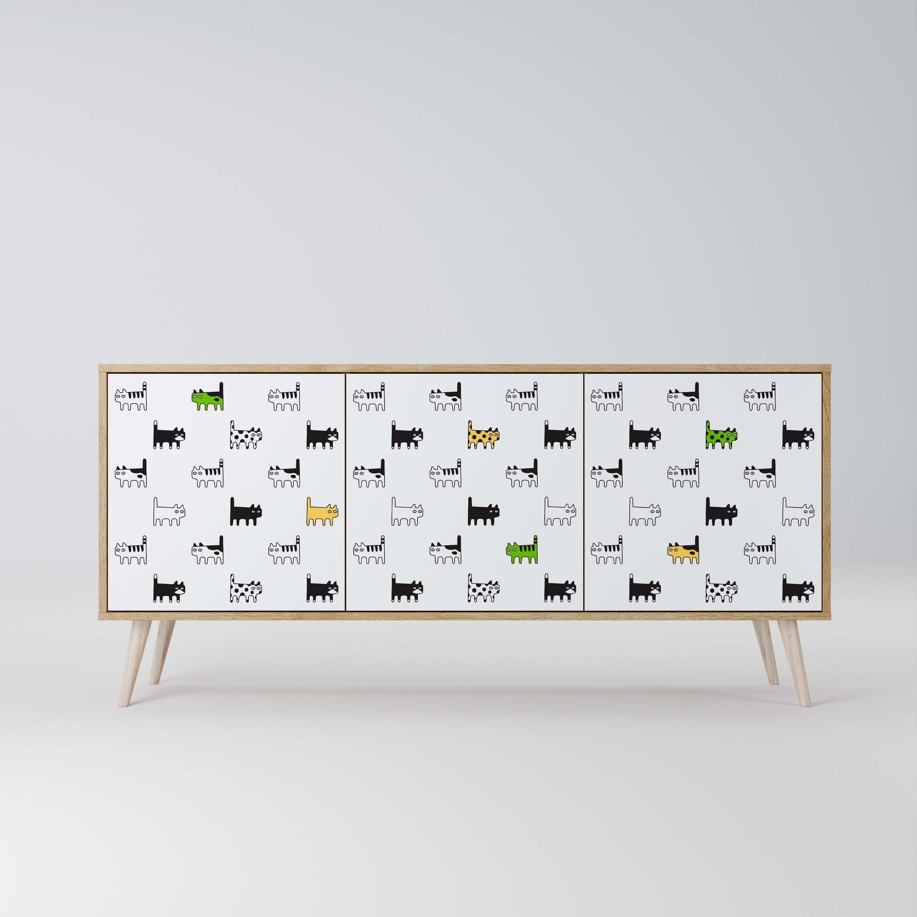 CATS COMPILATION 3-Door Sideboard