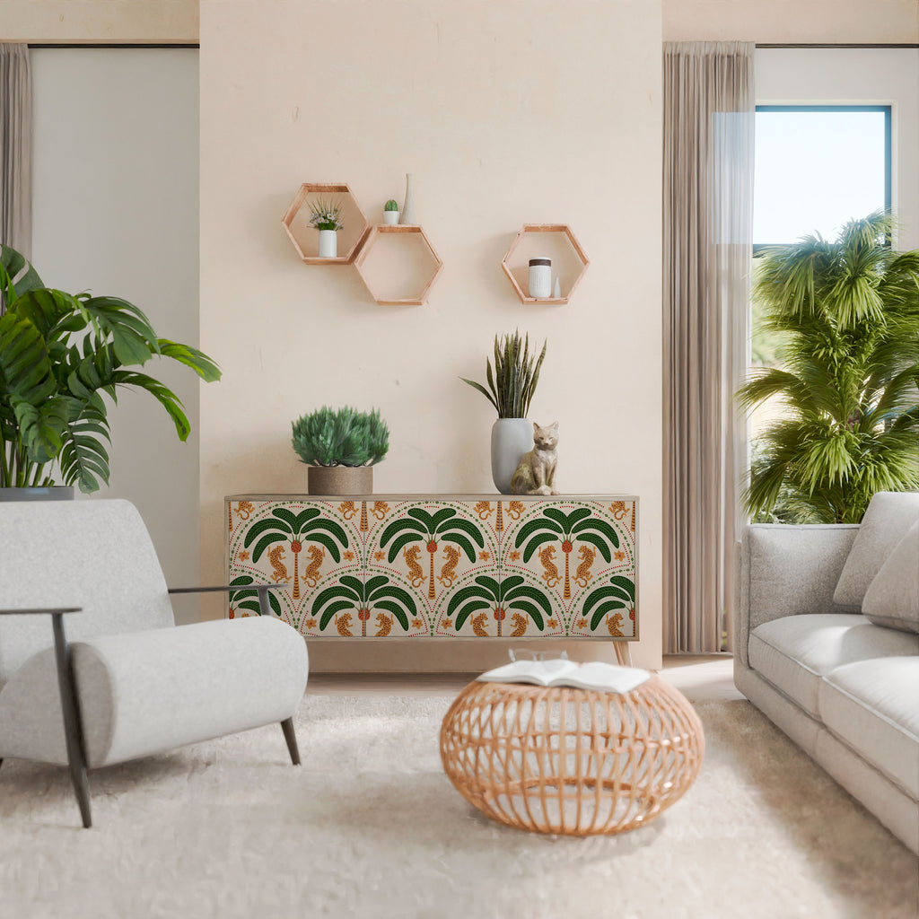 DANCING PREDATORS 3-Door Sideboard