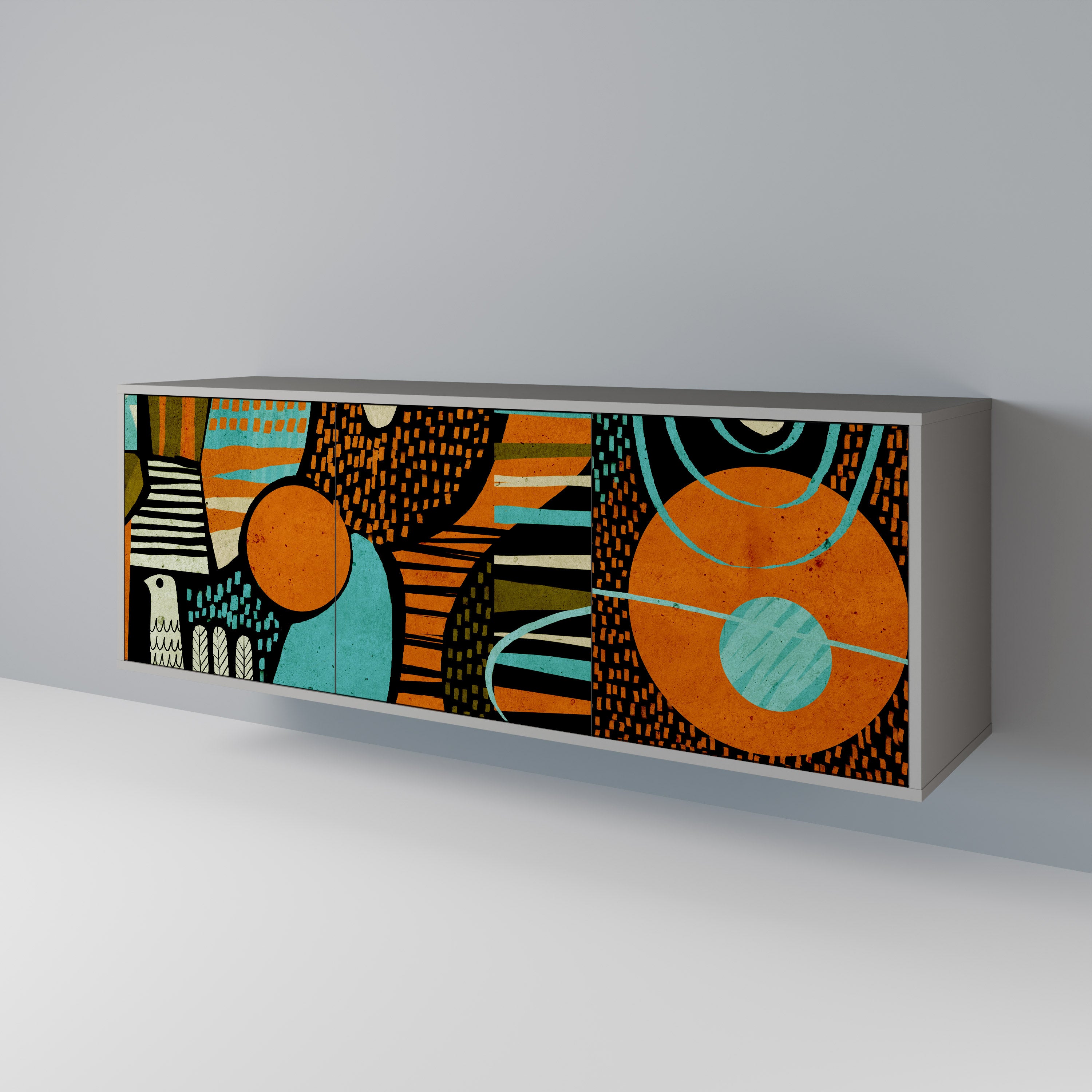 GEODE GLIMMER Třídveřová komoda