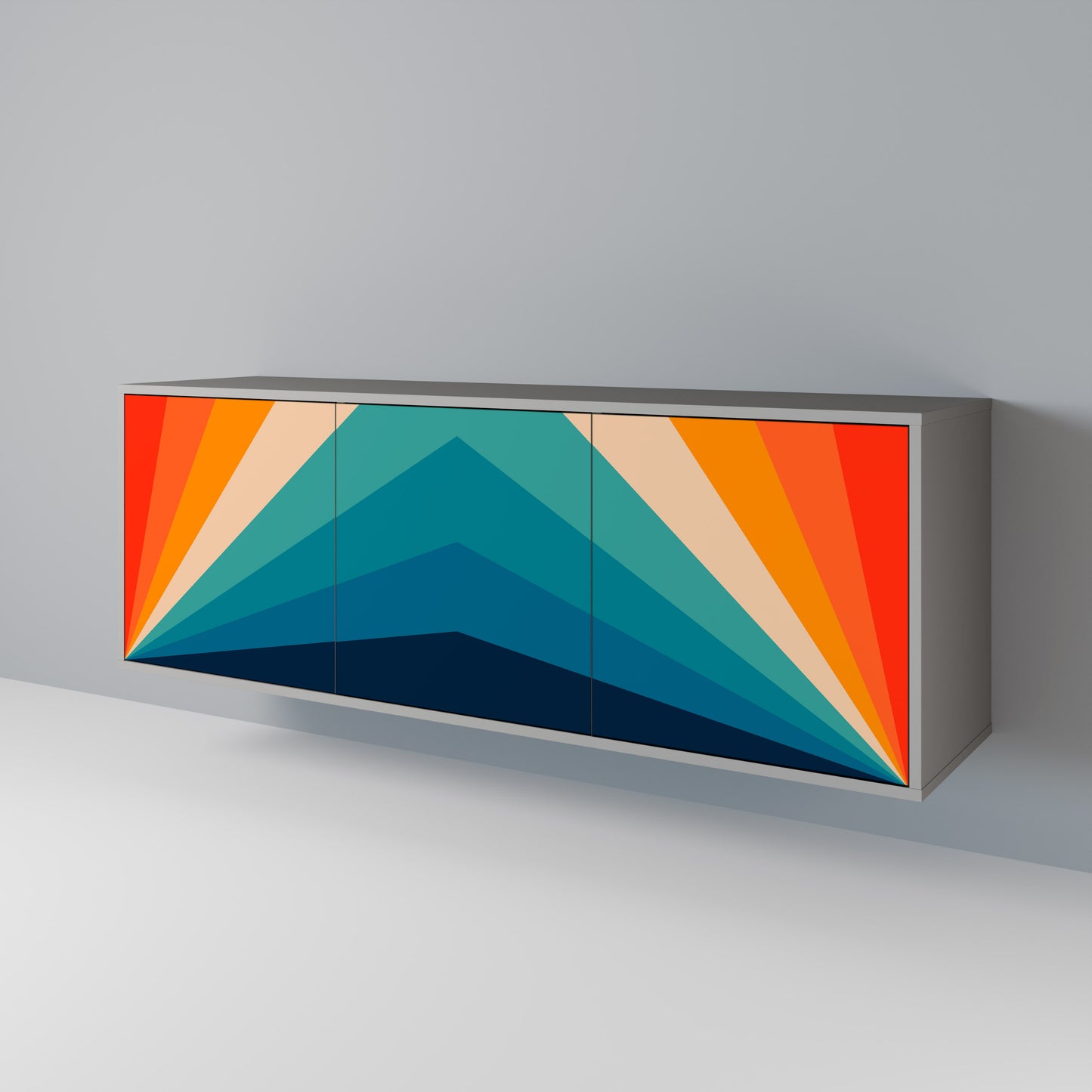 PRISM CONCUSSION Třídveřová komoda