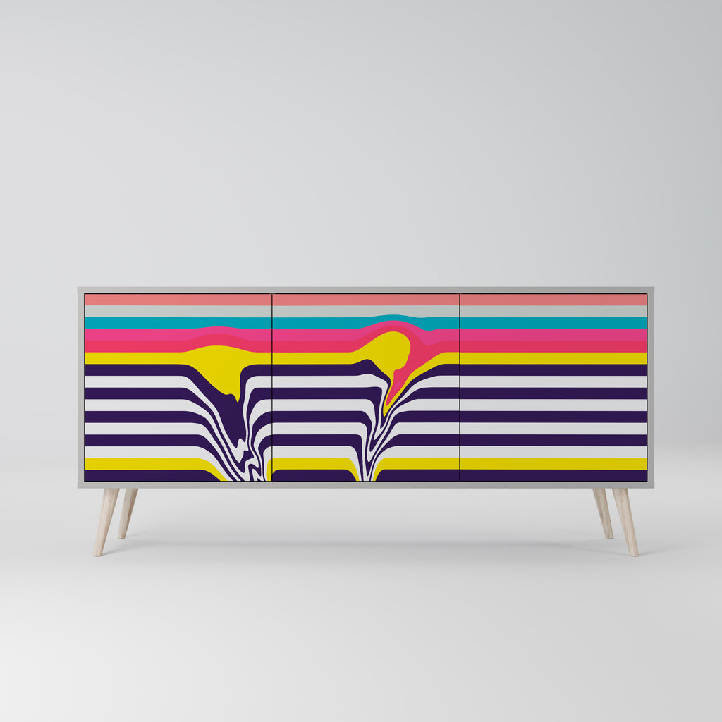 TONE COLLAPSE Třídveřová komoda