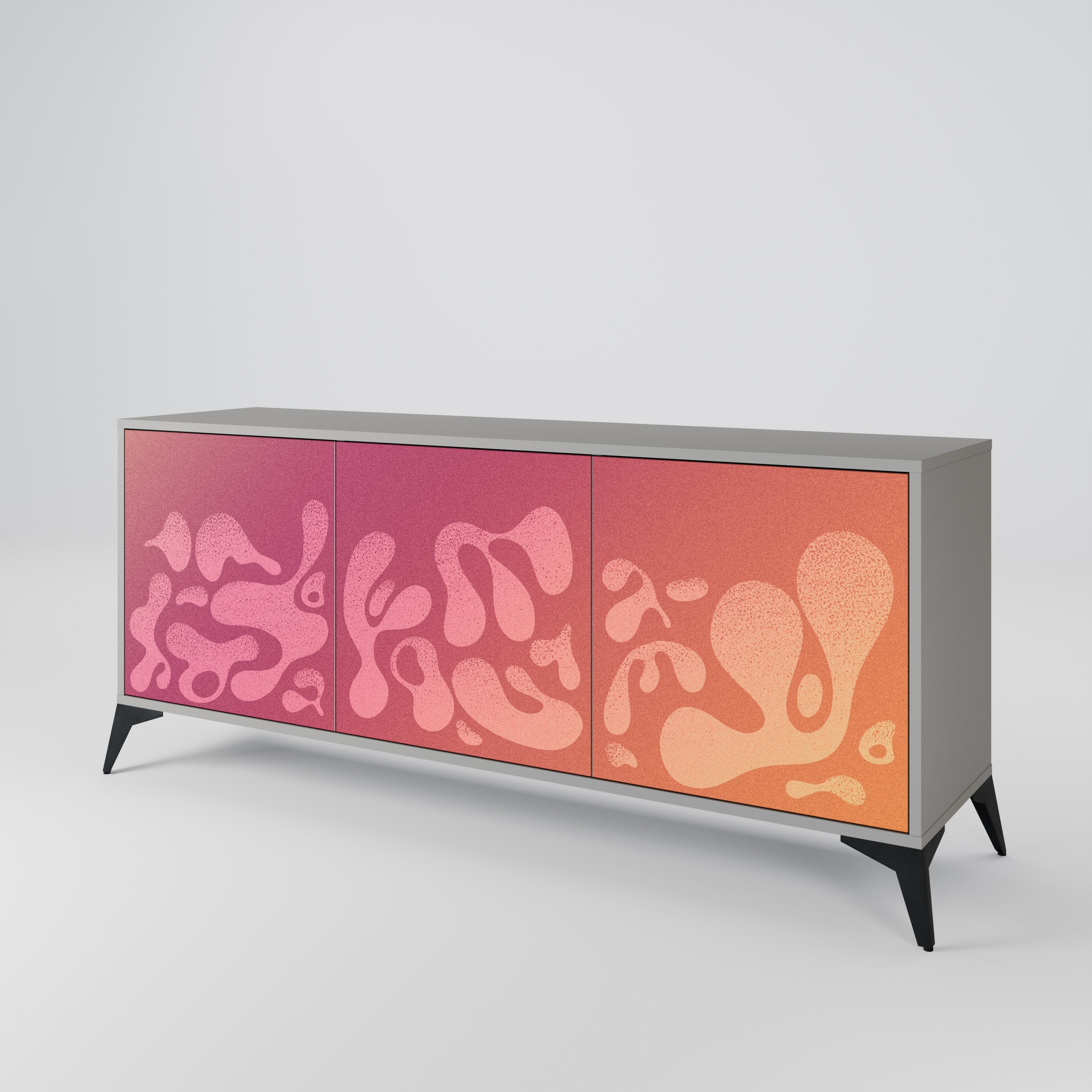 IRREGULAR PINK 3-Door Sideboard