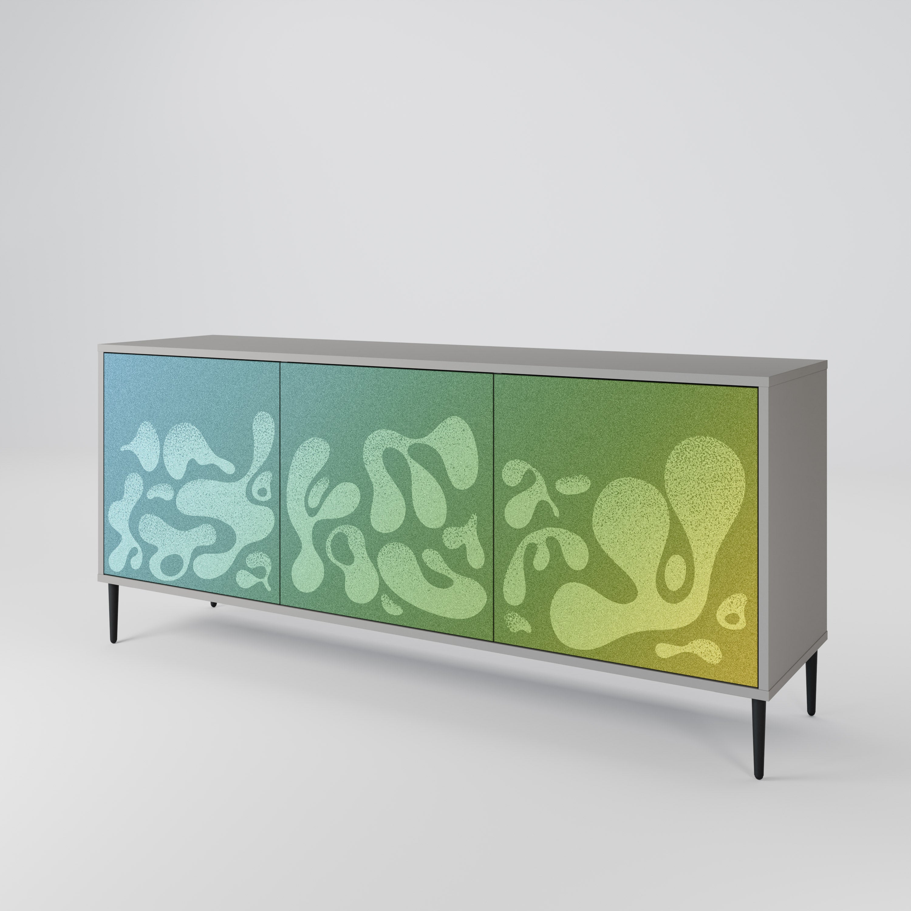 IRREGULAR BLUE 3-Door Sideboard