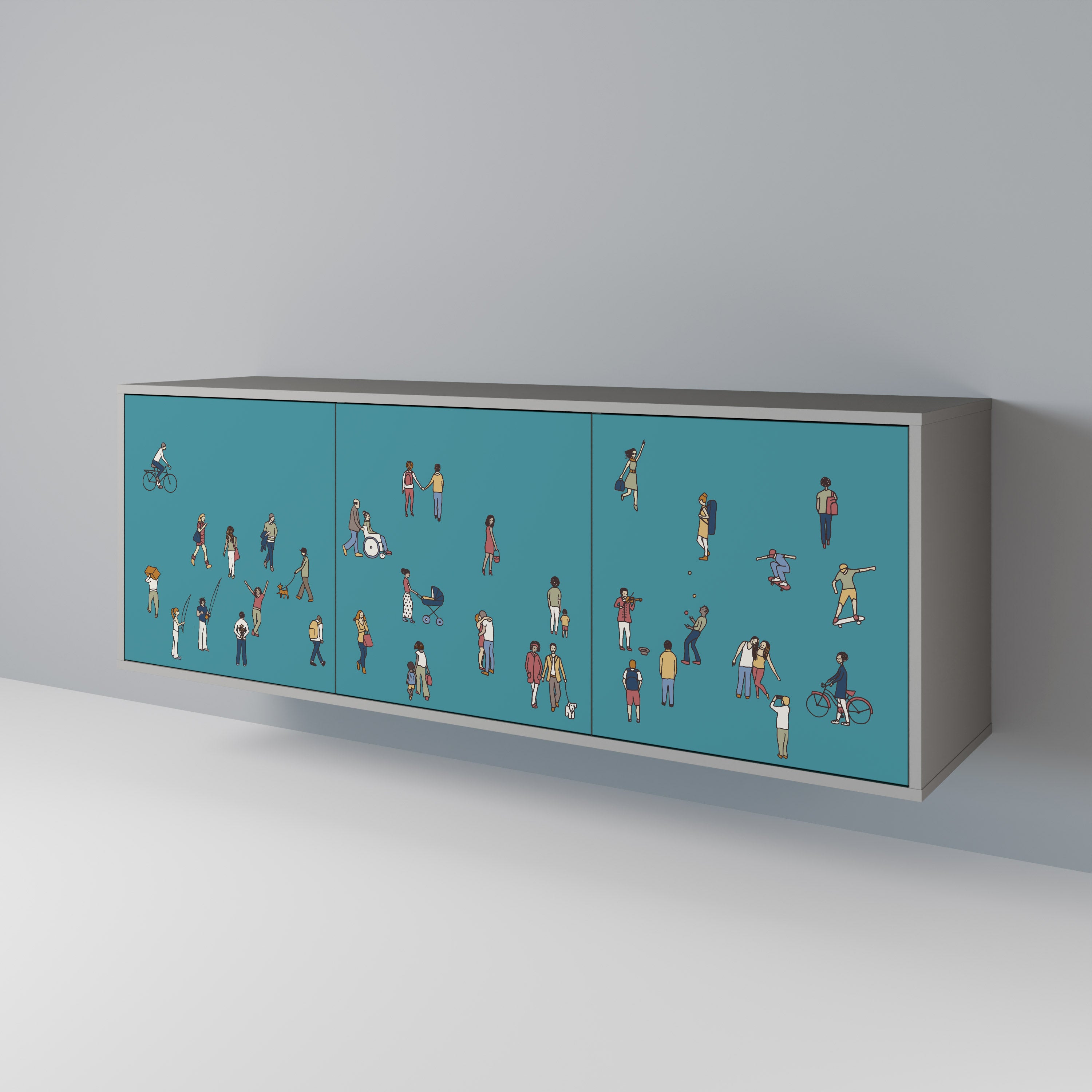 COLLECTIVE STREAM 3-Door Sideboard