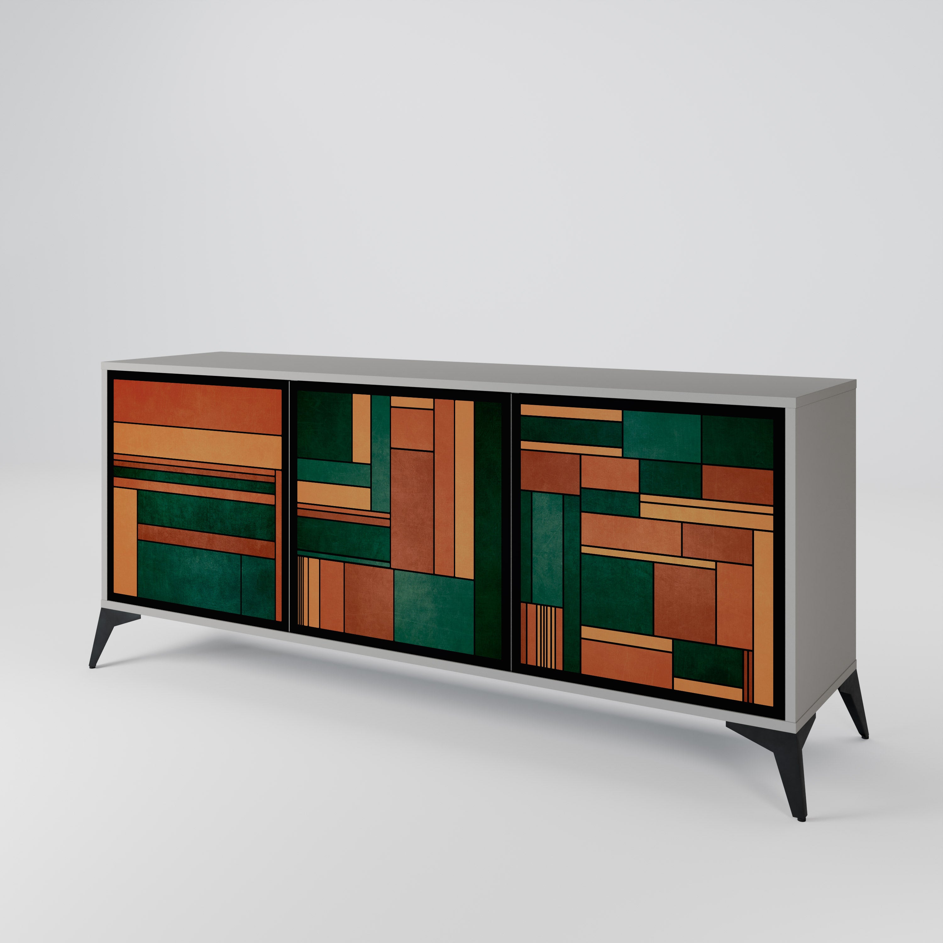 EARTHY FIGURES 3-Door Sideboard