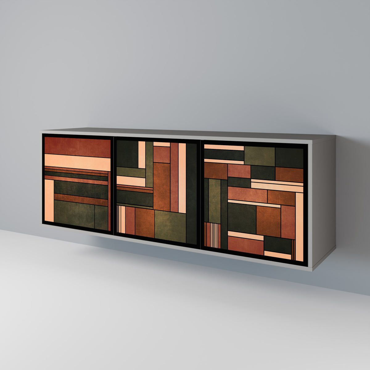 FIGURES OF NATURE Třídveřová komoda