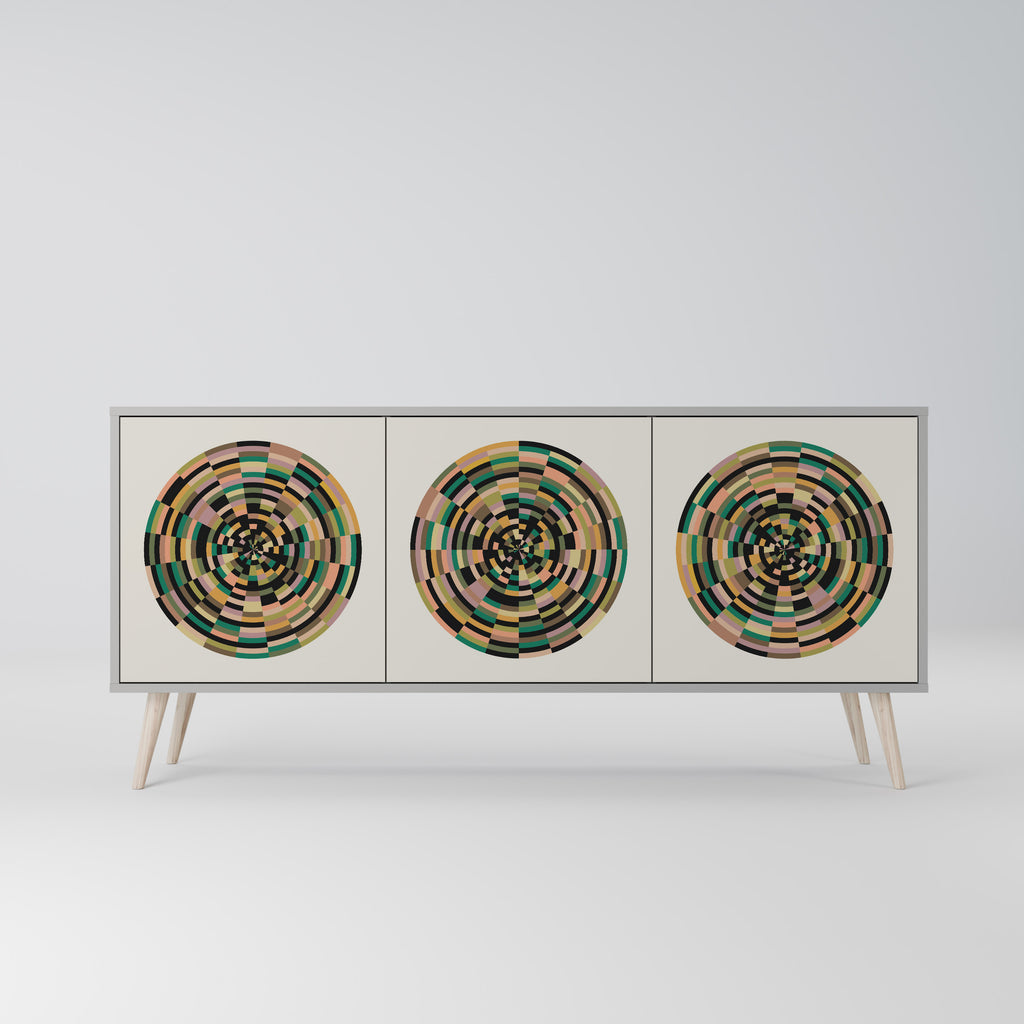 GREEN CIRCLES Třídveřová komoda