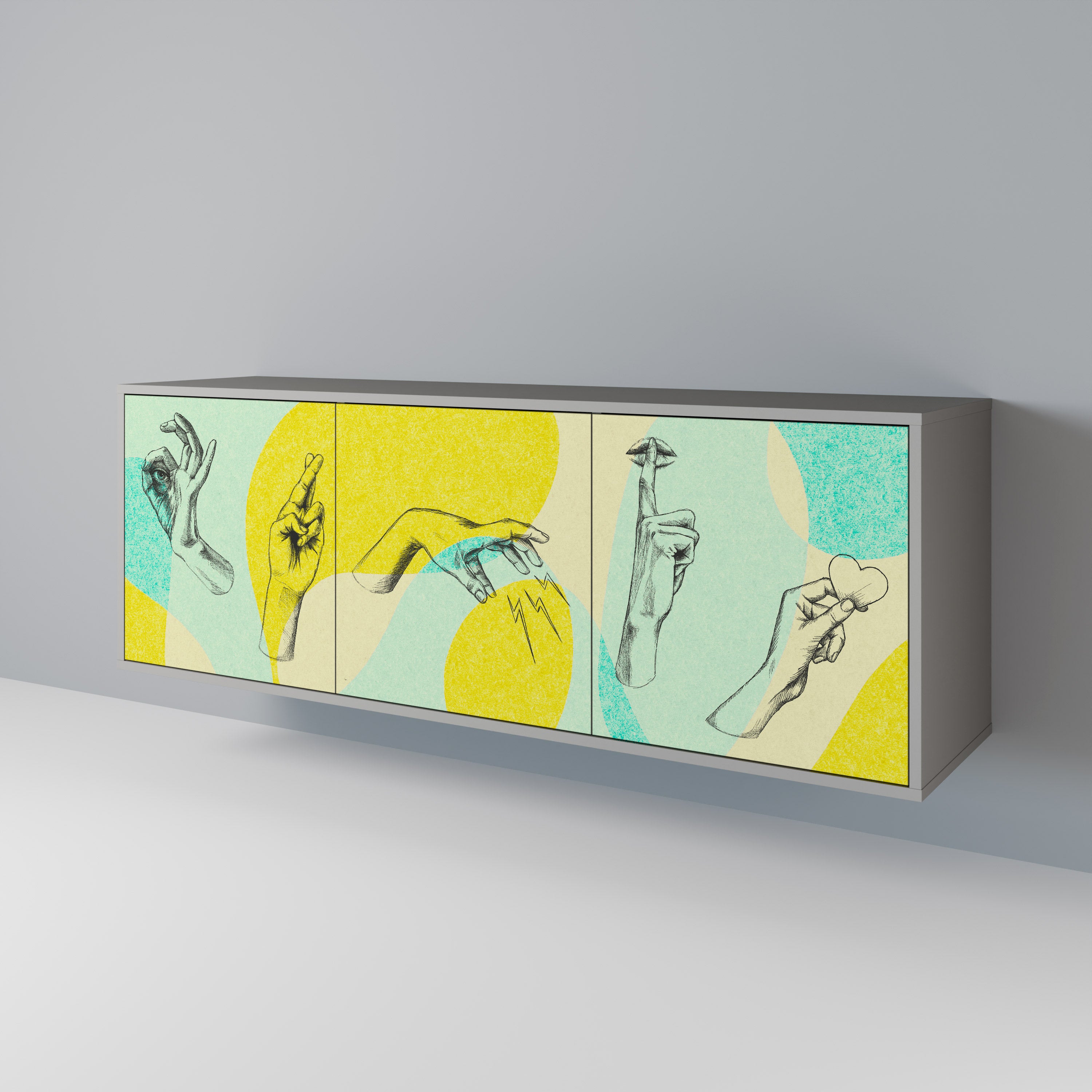 BODY LANGUAGE Třídveřová komoda