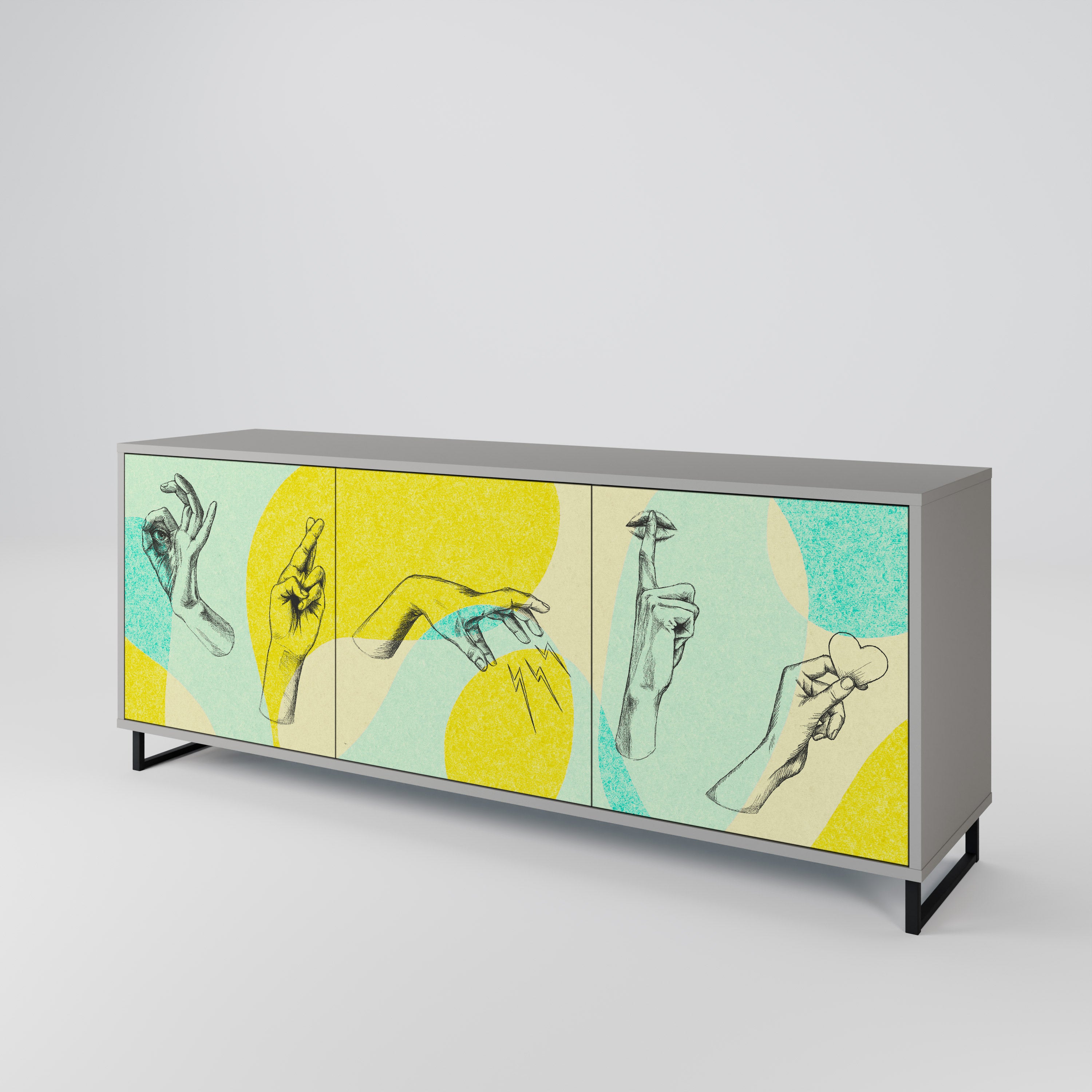 BODY LANGUAGE Třídveřová komoda