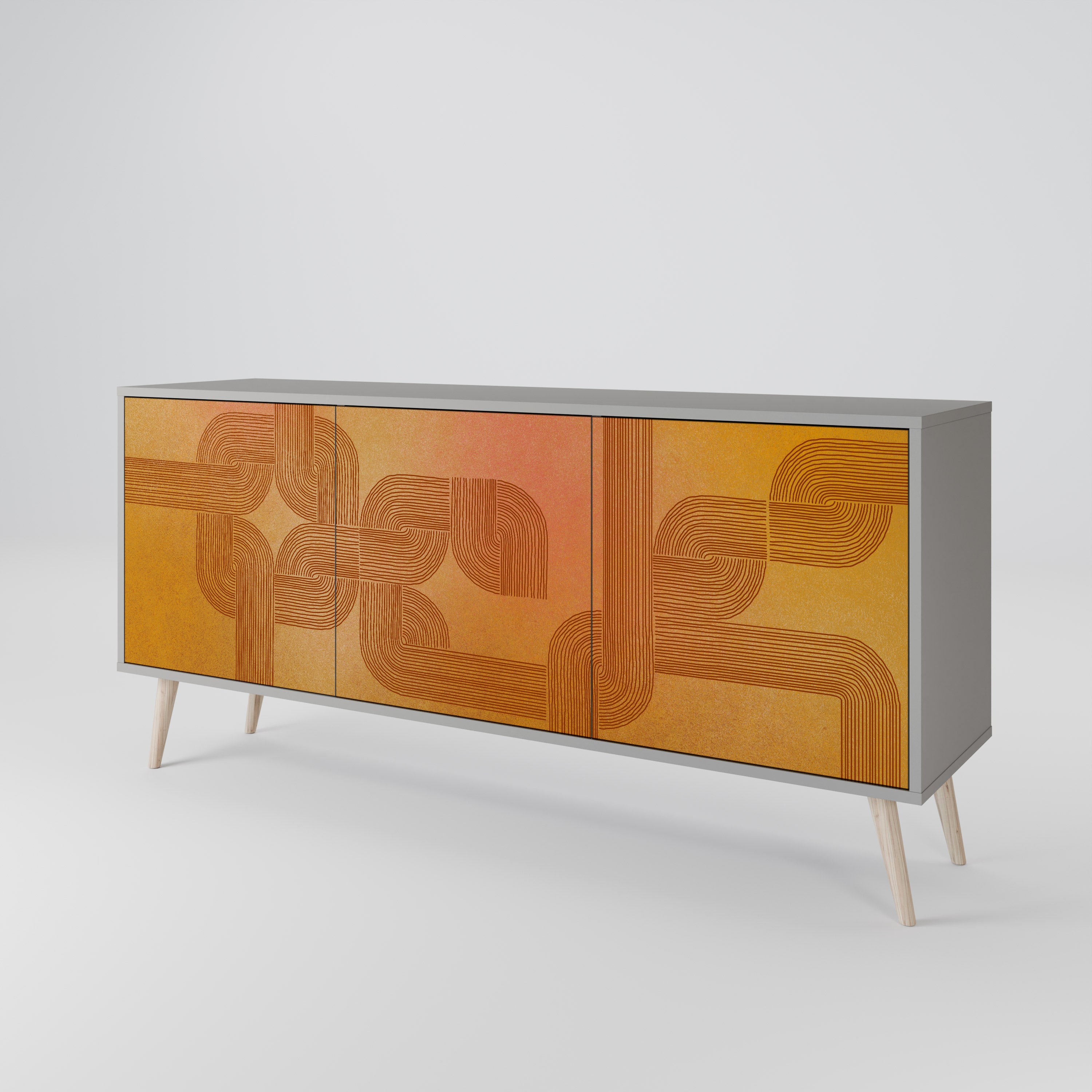 STRENGTHENING RELATION Třídveřová komoda